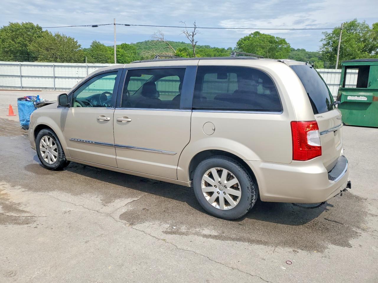 2012 Chrysler Town & Country Touring Бежевый vin: 2C4RC1BGXCR412354