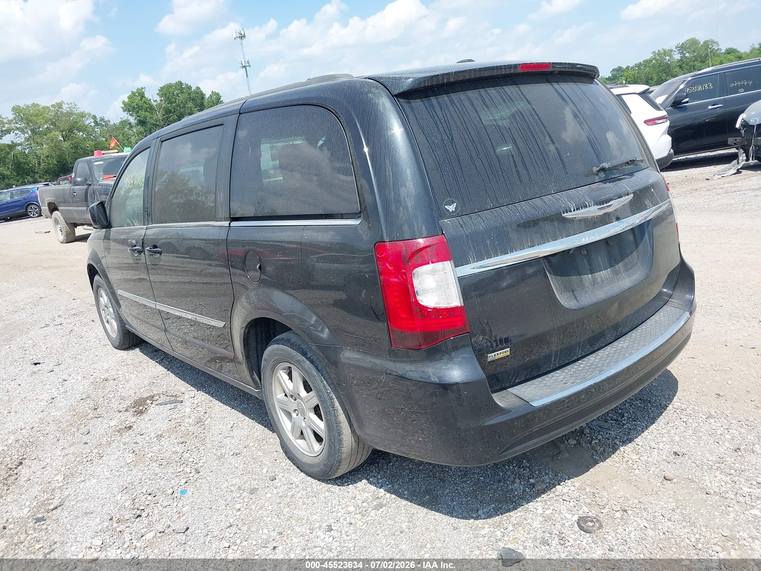 2013 Chrysler Town & Country Touring Черный vin: 2C4RC1BGXDR638251