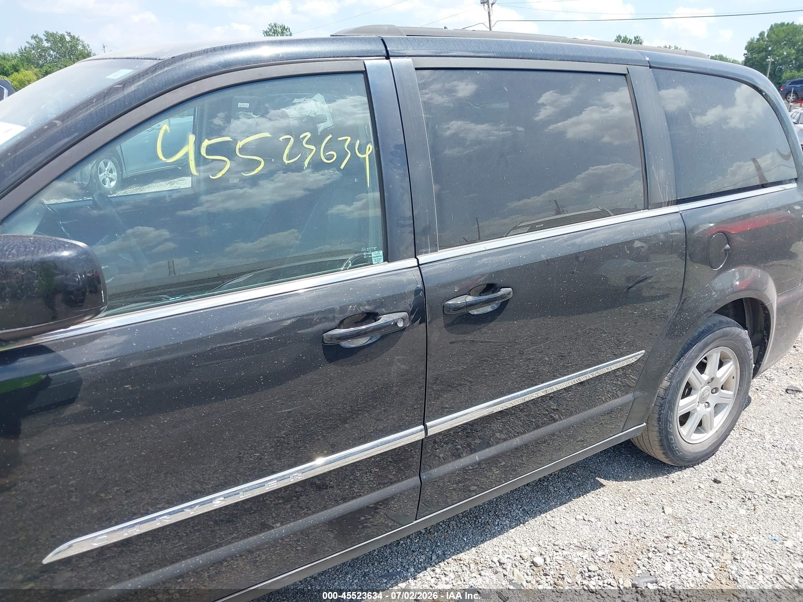 2013 Chrysler Town & Country Touring Черный vin: 2C4RC1BGXDR638251