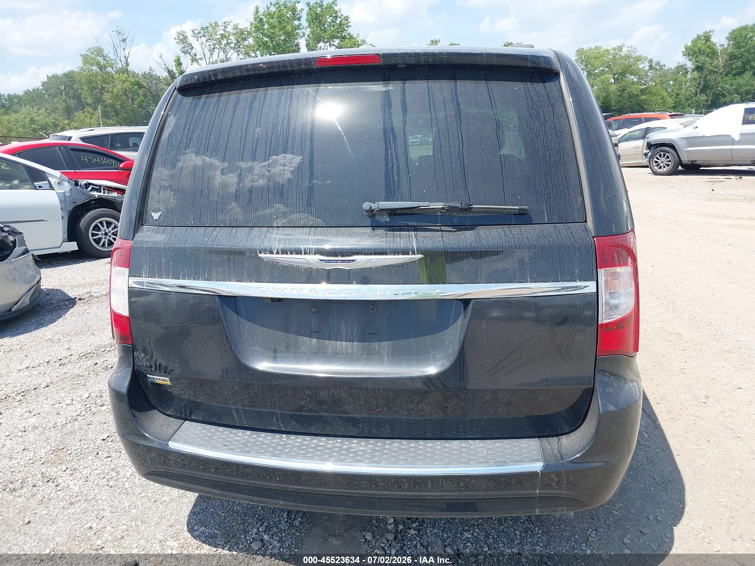 2013 Chrysler Town & Country Touring Черный vin: 2C4RC1BGXDR638251