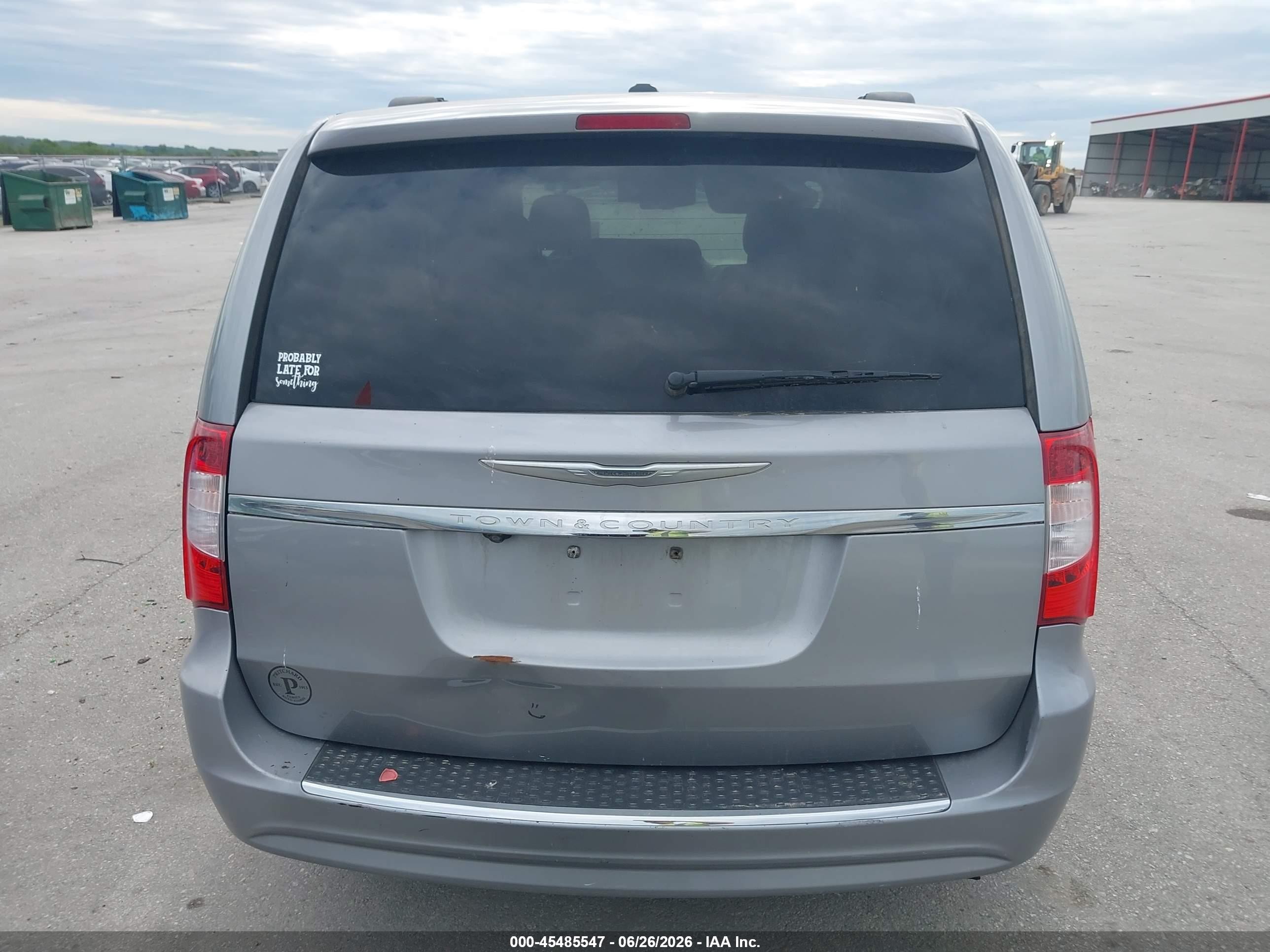 2013 Chrysler Town & Country Touring Silver vin: 2C4RC1BGXDR661173