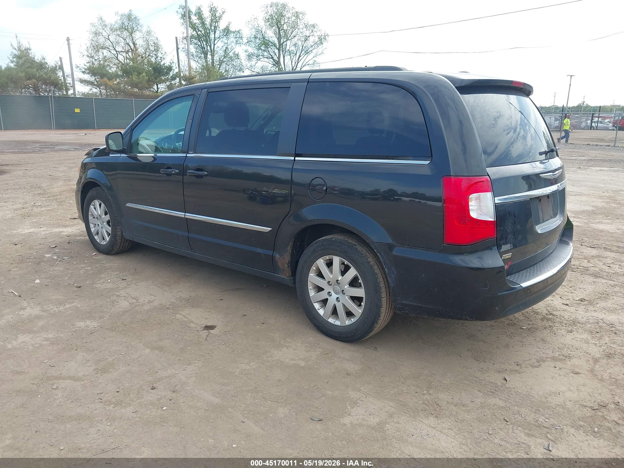 2013 Chrysler Town & Country Touring Black vin: 2C4RC1BGXDR690219