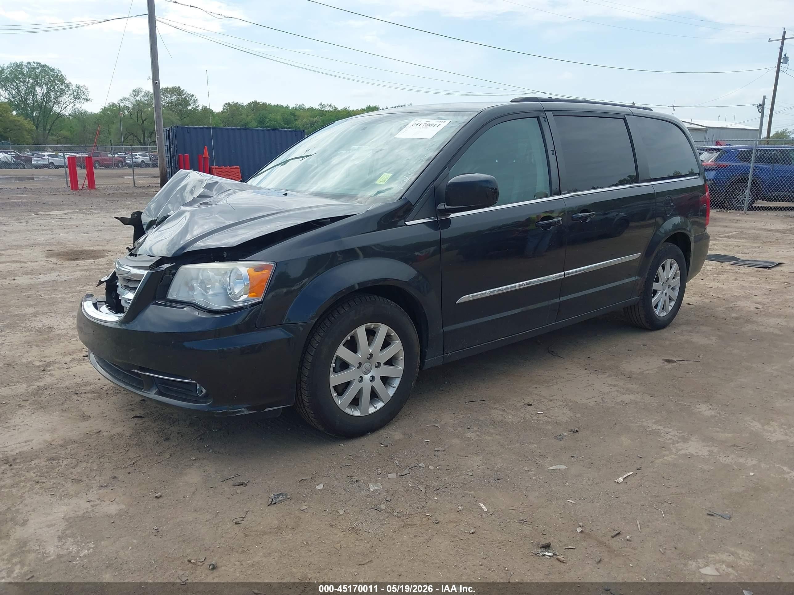 2013 Chrysler Town & Country Touring Black vin: 2C4RC1BGXDR690219