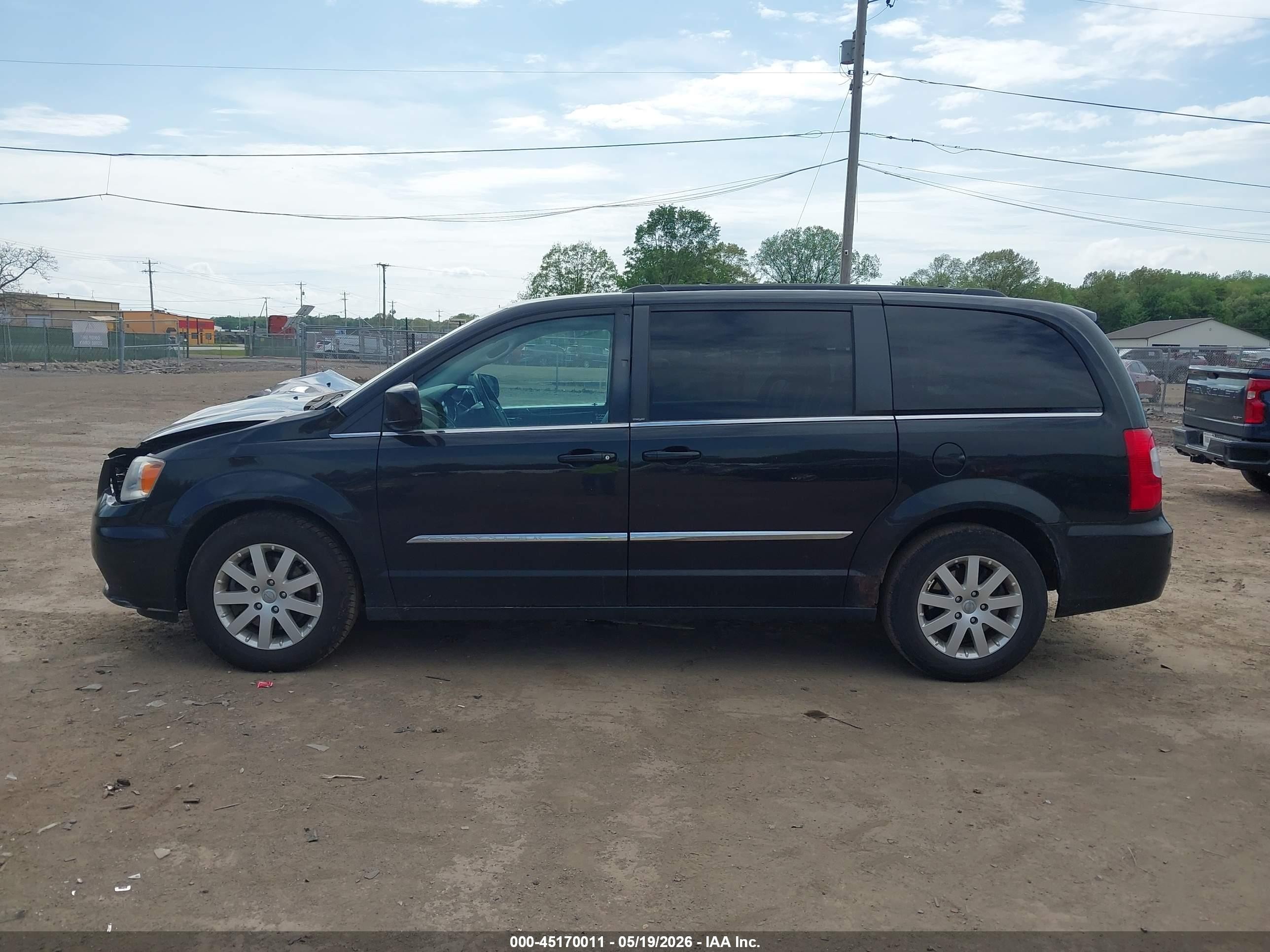 2013 Chrysler Town & Country Touring Black vin: 2C4RC1BGXDR690219