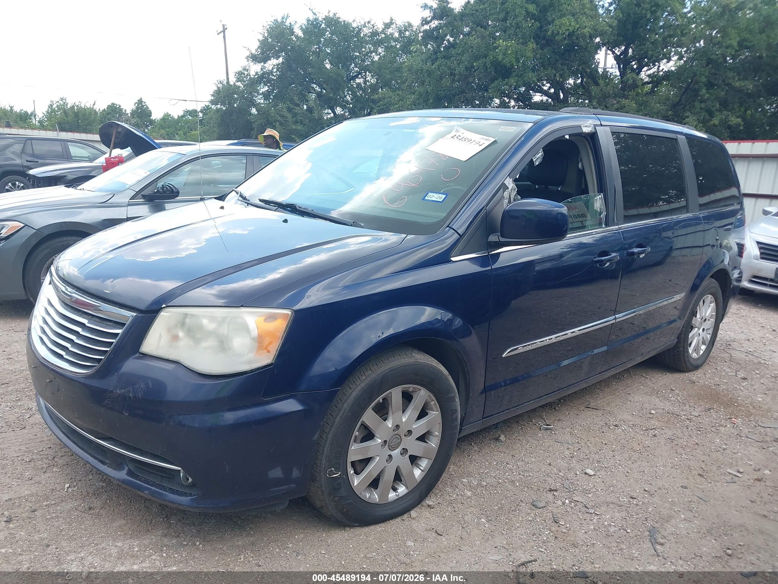 2013 Chrysler Town & Country Touring Blue vin: 2C4RC1BGXDR690978
