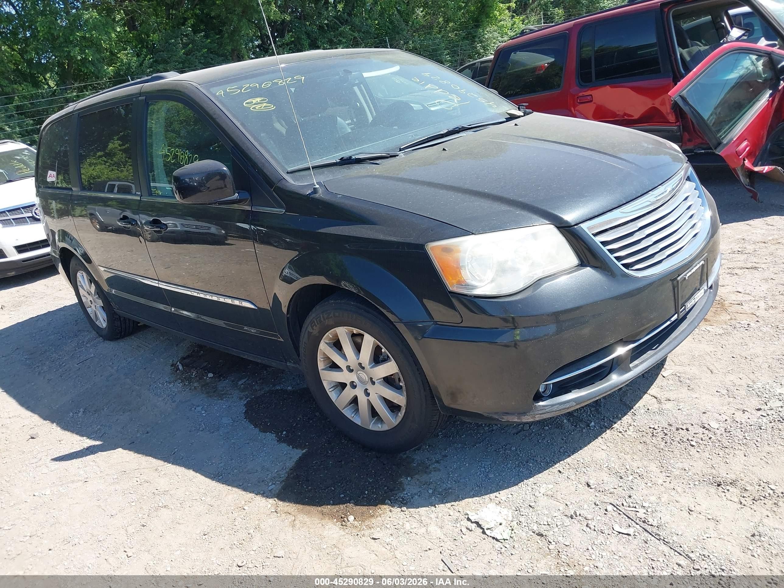 2013 Chrysler Town & Country Touring Черный vin: 2C4RC1BGXDR696263