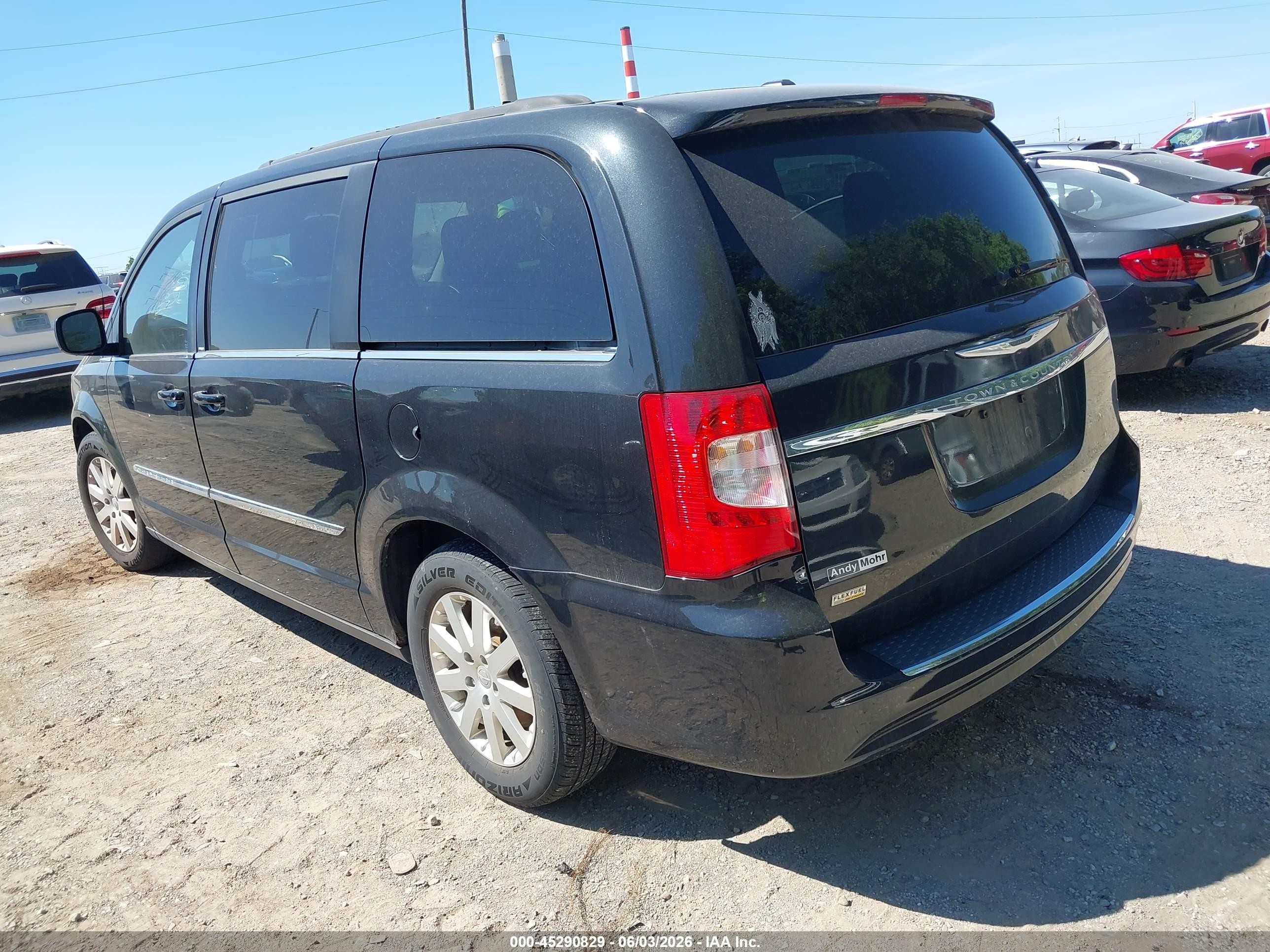 2013 Chrysler Town & Country Touring Black vin: 2C4RC1BGXDR696263