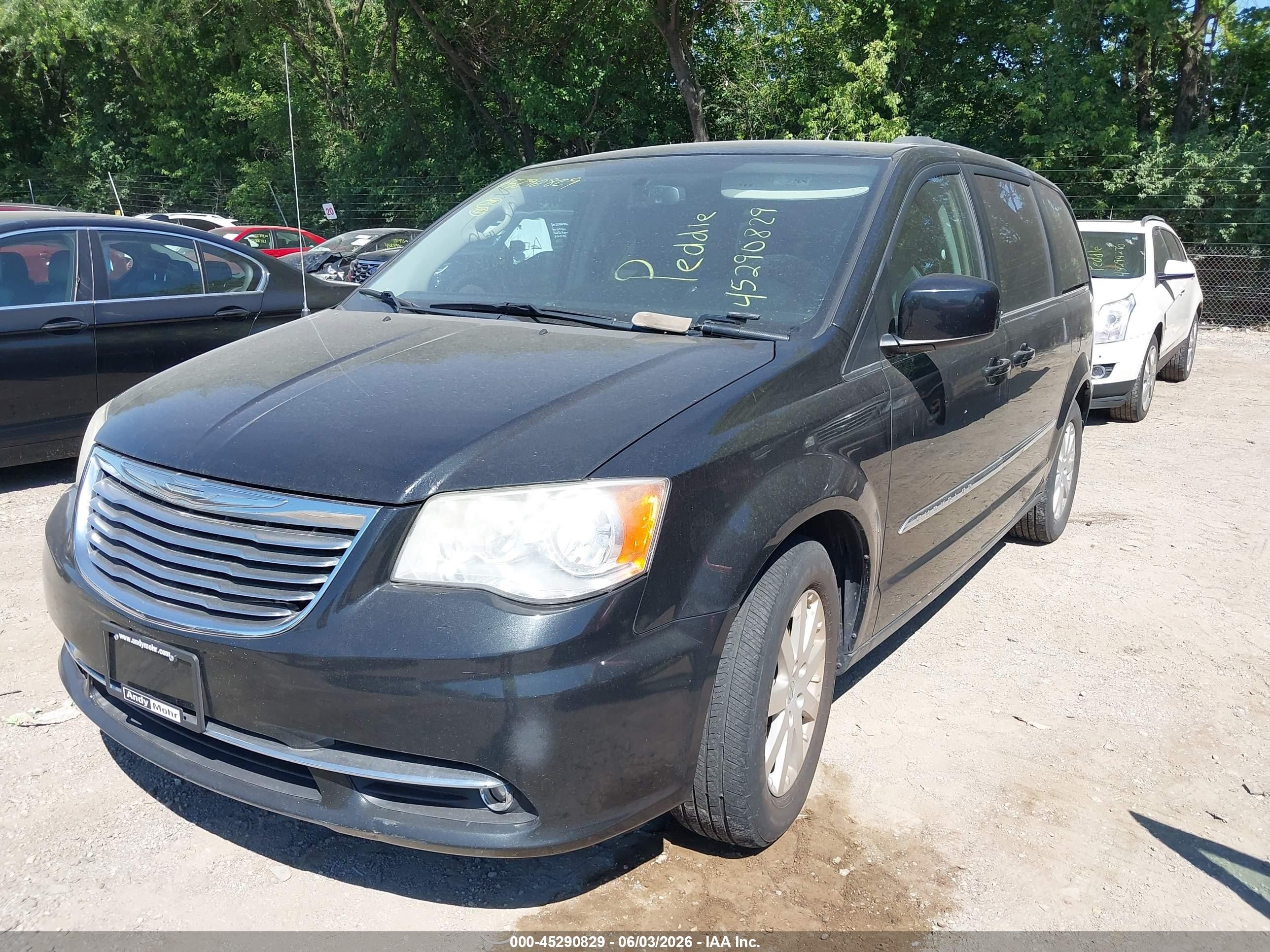 2013 Chrysler Town & Country Touring Black vin: 2C4RC1BGXDR696263