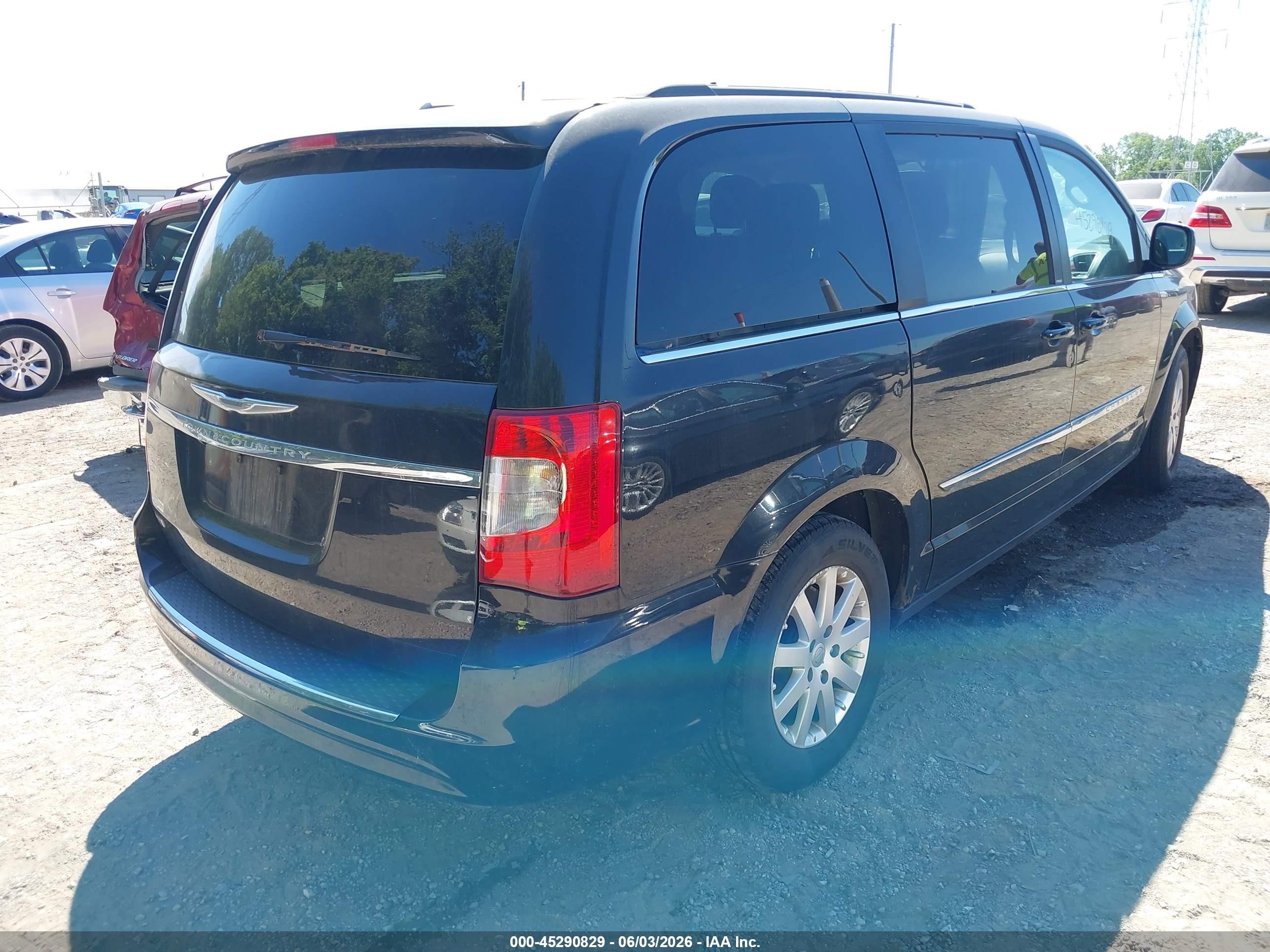 2013 Chrysler Town & Country Touring Black vin: 2C4RC1BGXDR696263