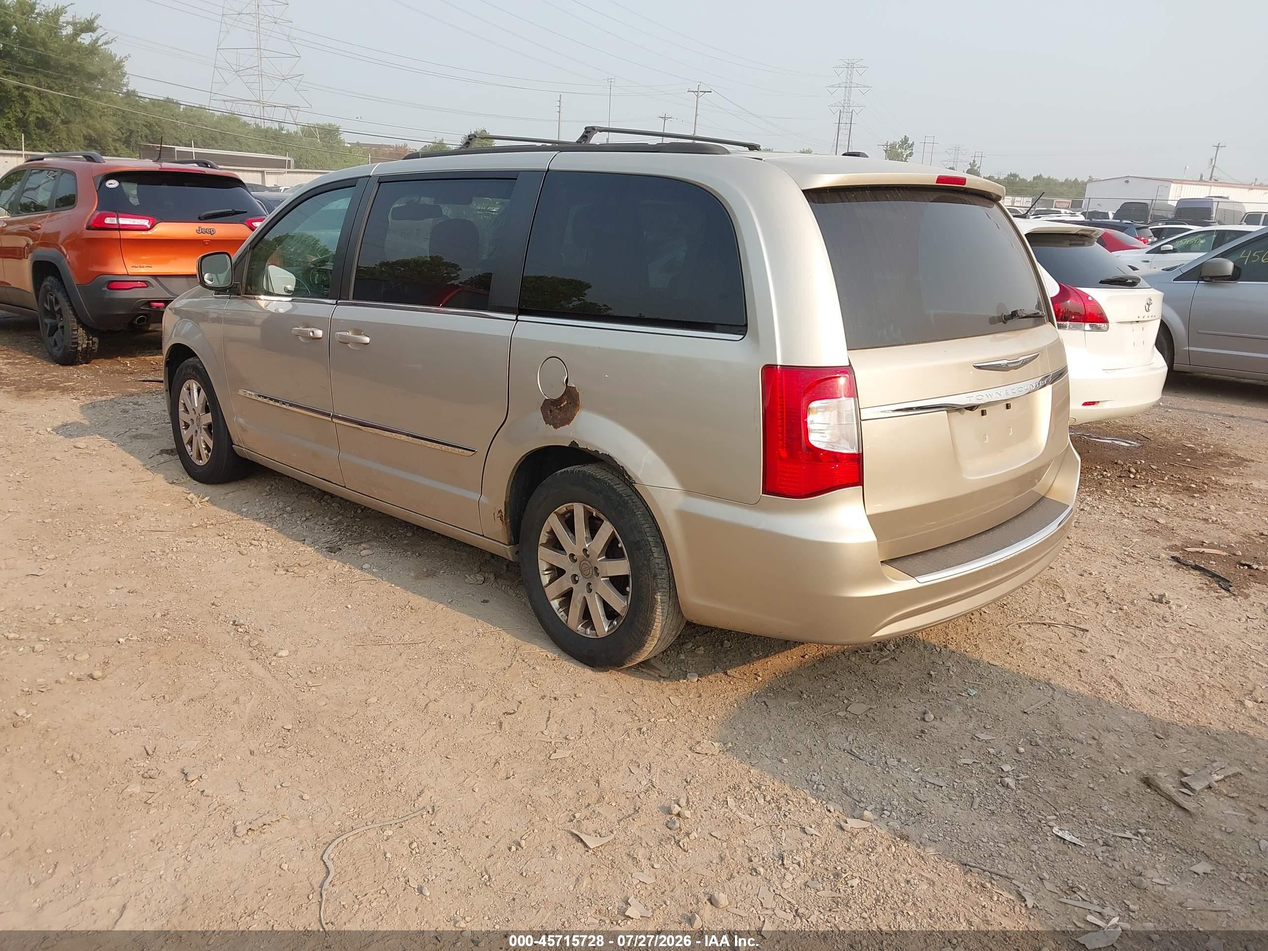 2013 Chrysler Town & Country Touring Gold vin: 2C4RC1BGXDR727236