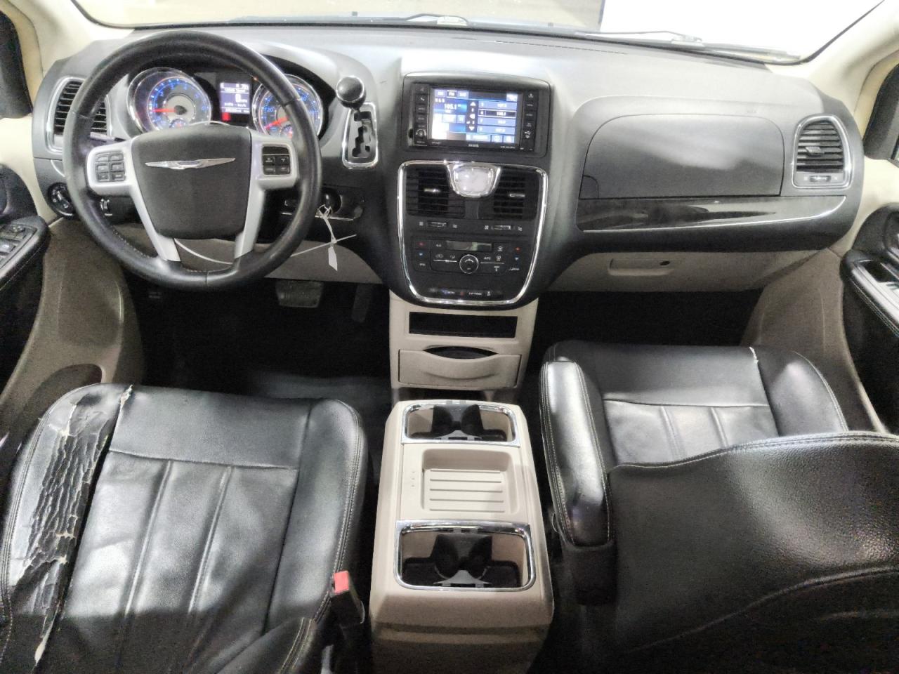 2014 Chrysler Town & Country Touring Silver vin: 2C4RC1BGXER111019 Damage: Right Front Seat, Torn, 1 To 2 Inches