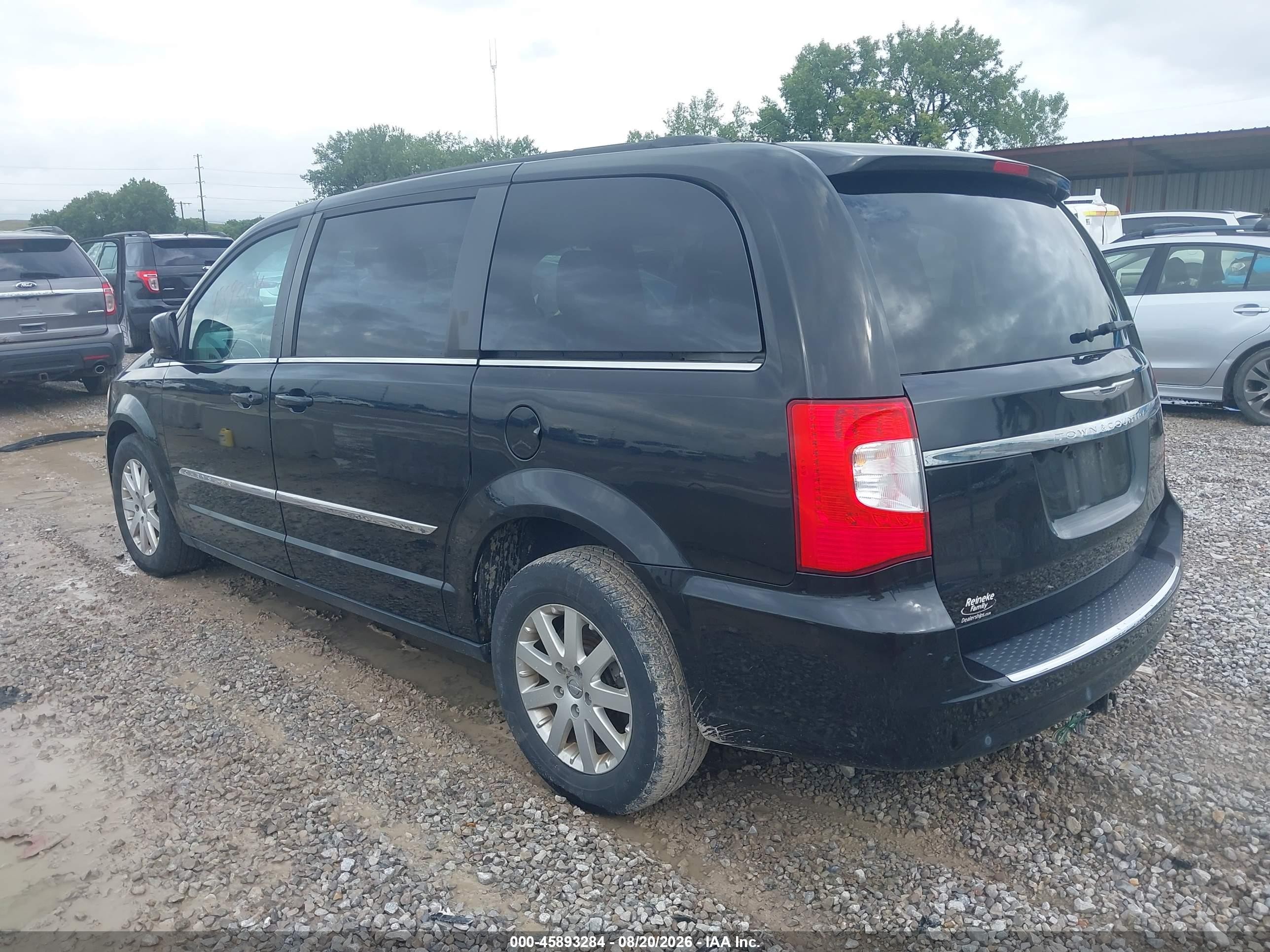 2014 Chrysler Town & Country Touring Black vin: 2C4RC1BGXER144411