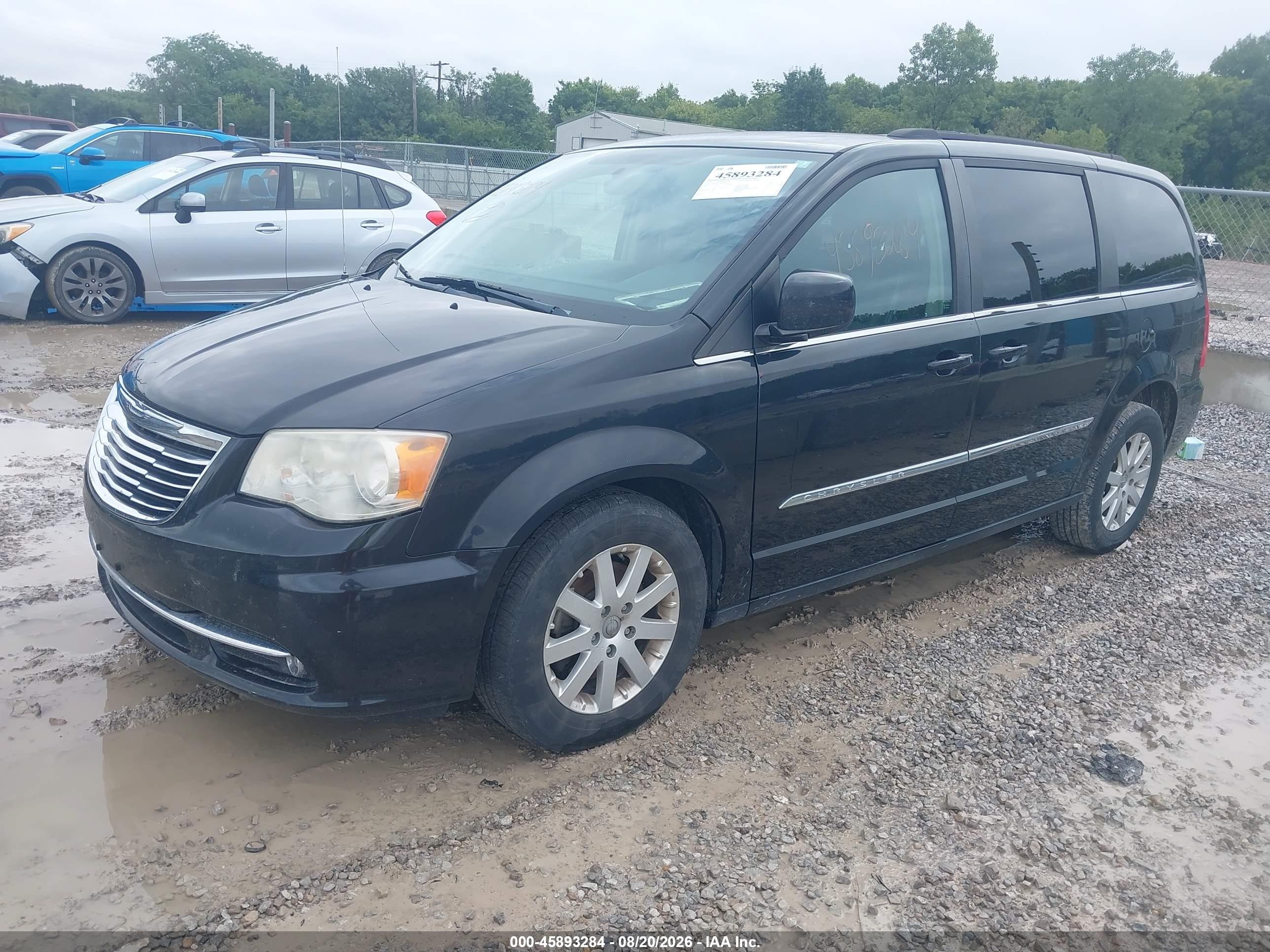 2014 Chrysler Town & Country Touring Black vin: 2C4RC1BGXER144411