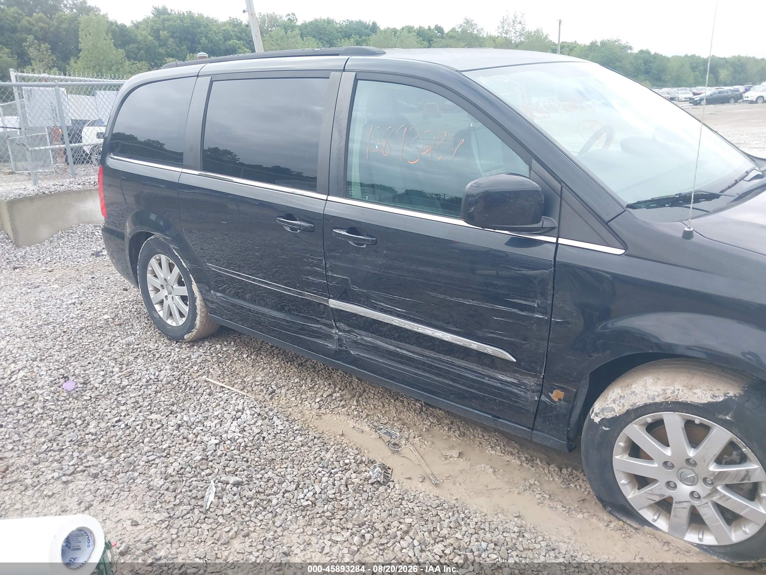 2014 Chrysler Town & Country Touring Black vin: 2C4RC1BGXER144411