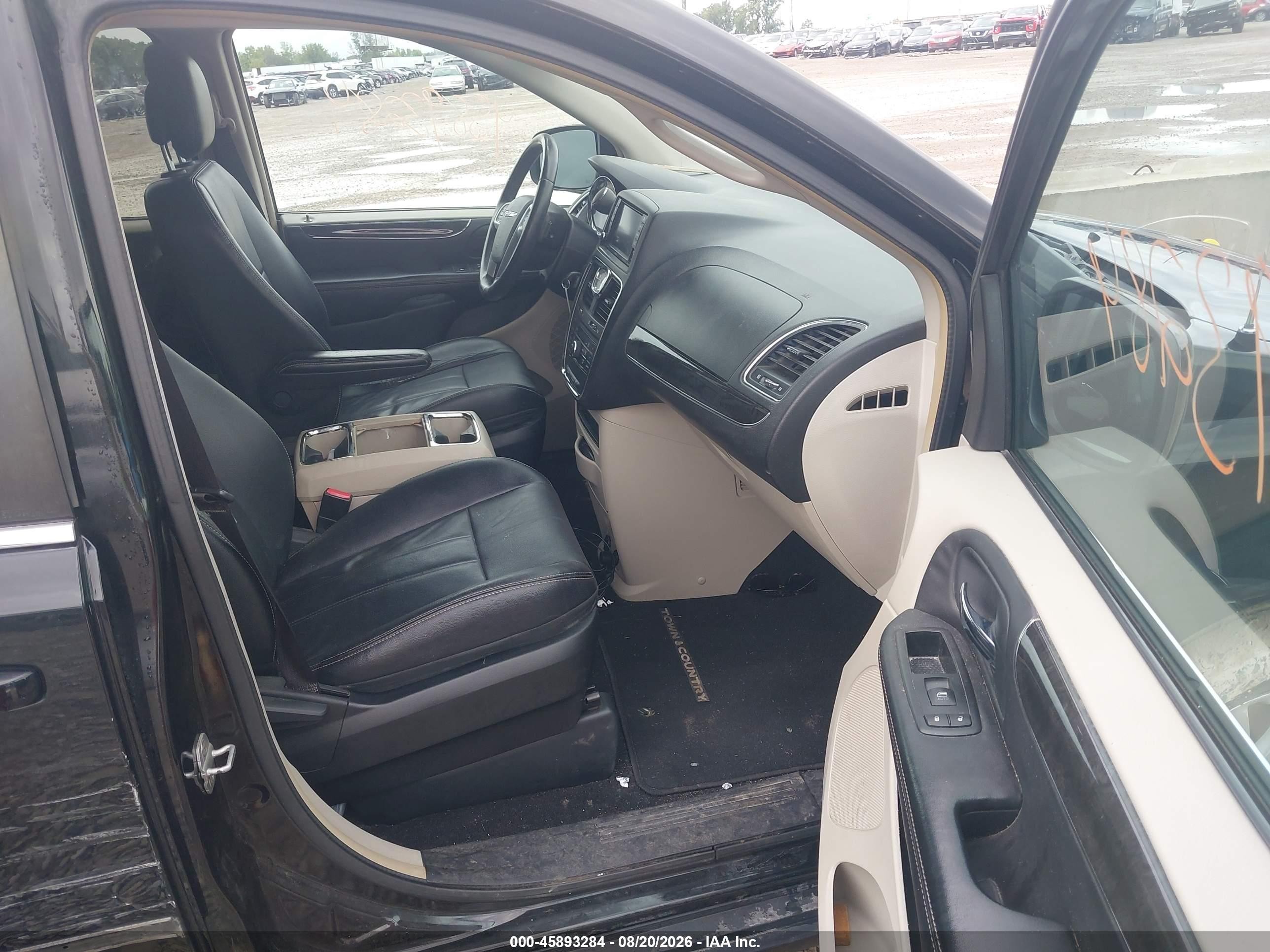 2014 Chrysler Town & Country Touring Black vin: 2C4RC1BGXER144411