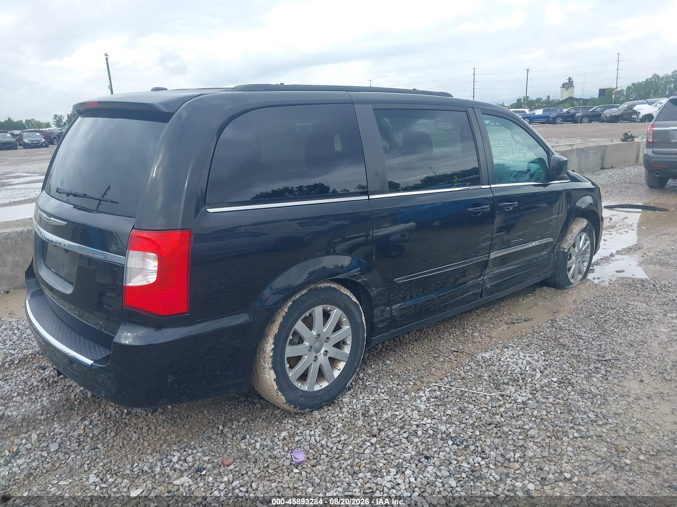 2014 Chrysler Town & Country Touring Black vin: 2C4RC1BGXER144411