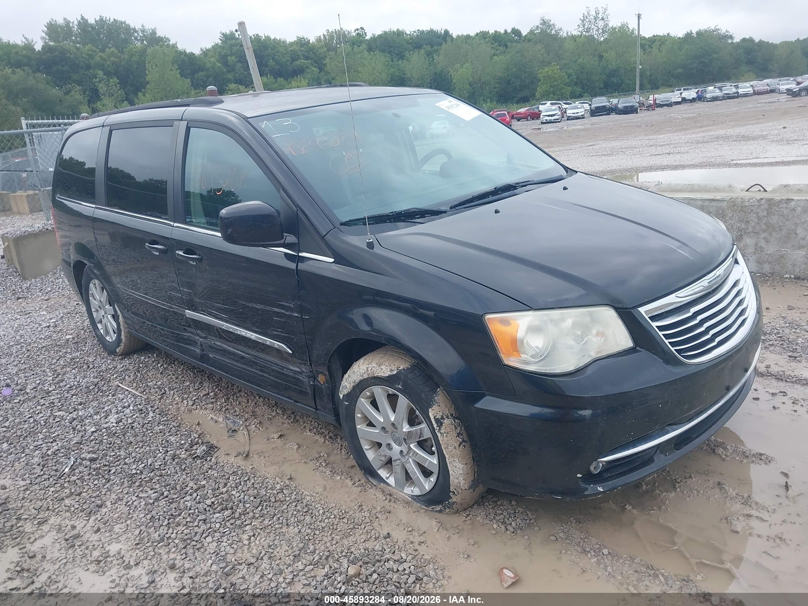 2014 Chrysler Town & Country Touring Black vin: 2C4RC1BGXER144411