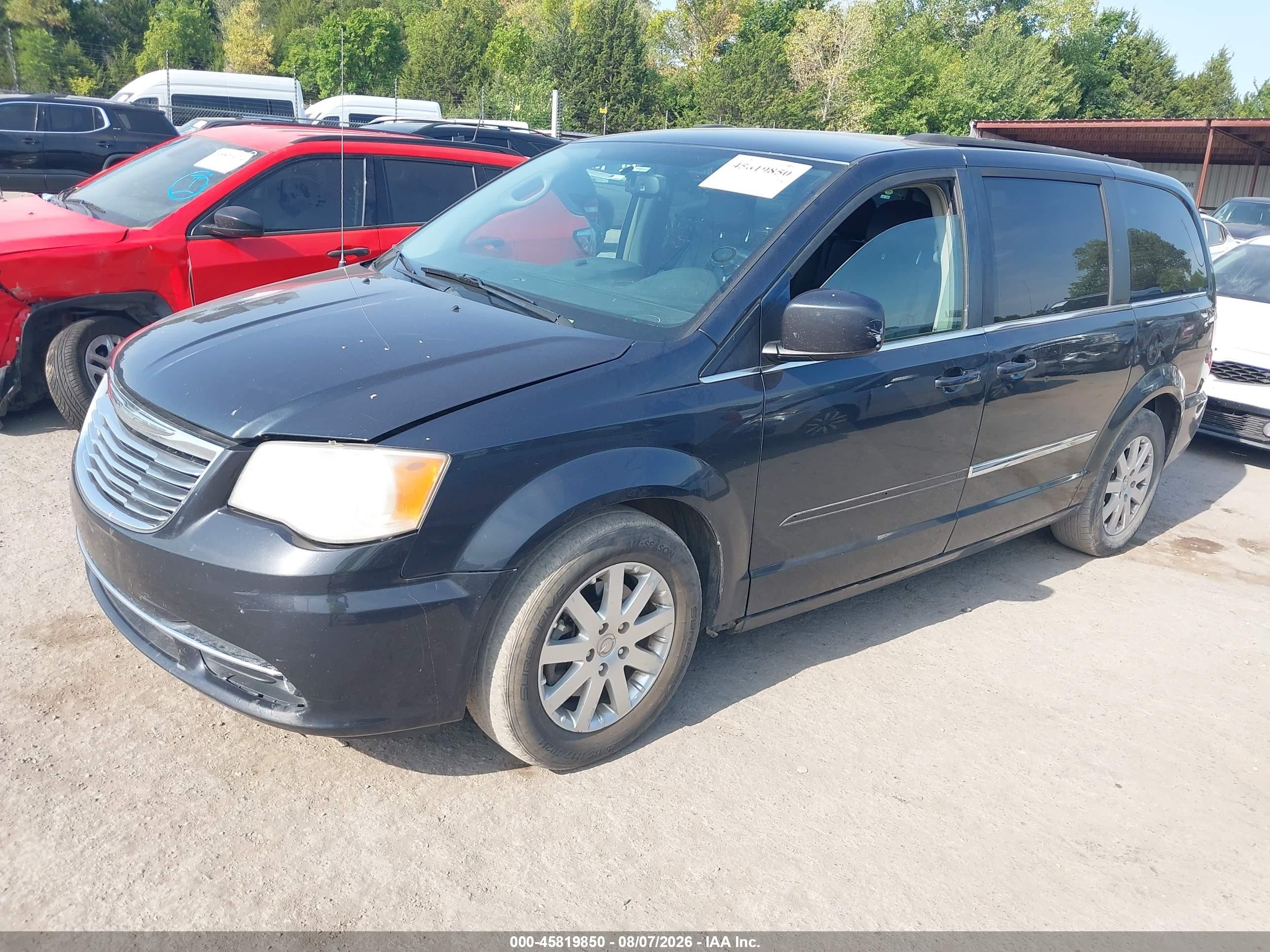 2014 Chrysler Town & Country Touring Черный vin: 2C4RC1BGXER216904