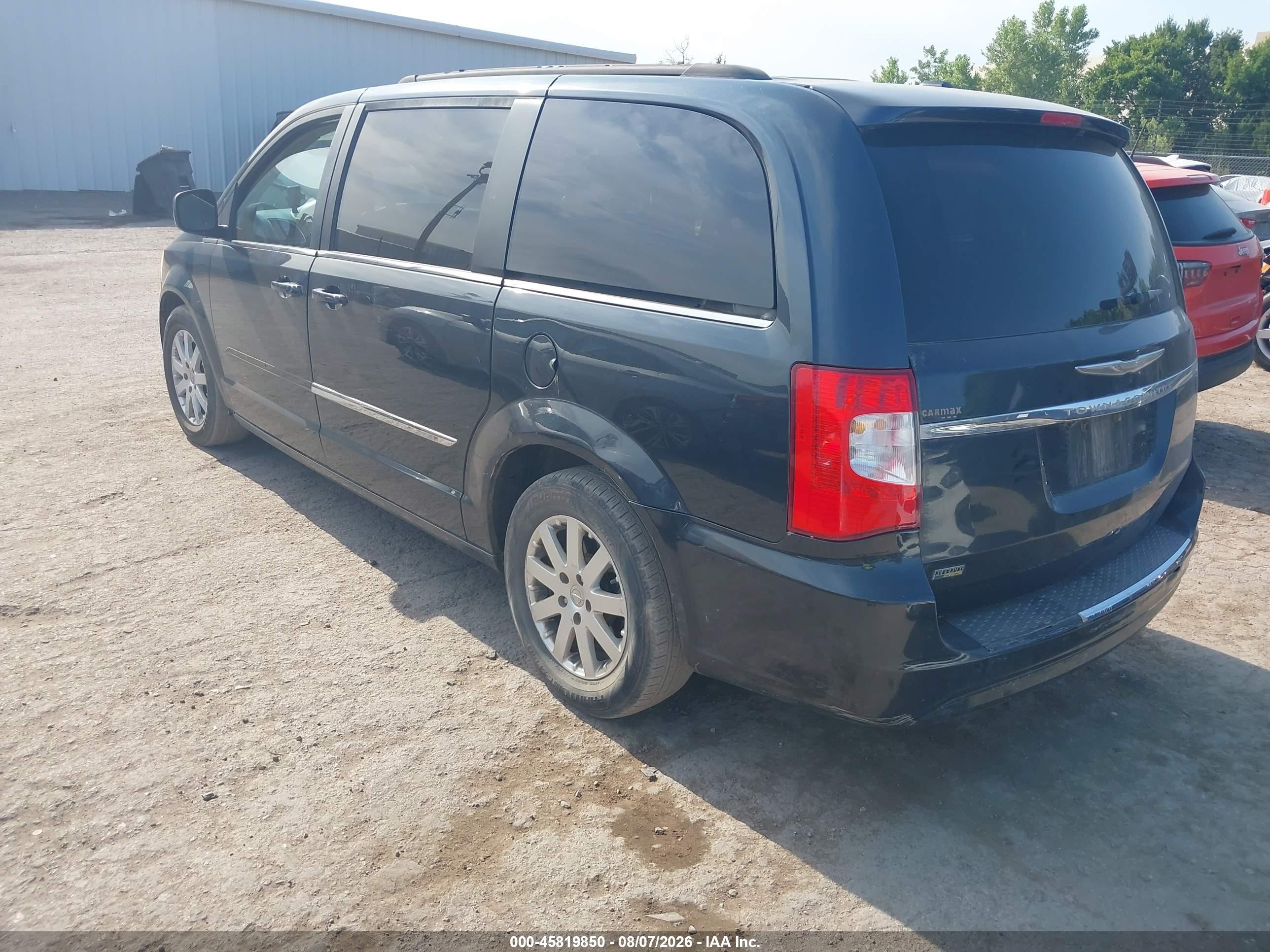 2014 Chrysler Town & Country Touring Черный vin: 2C4RC1BGXER216904