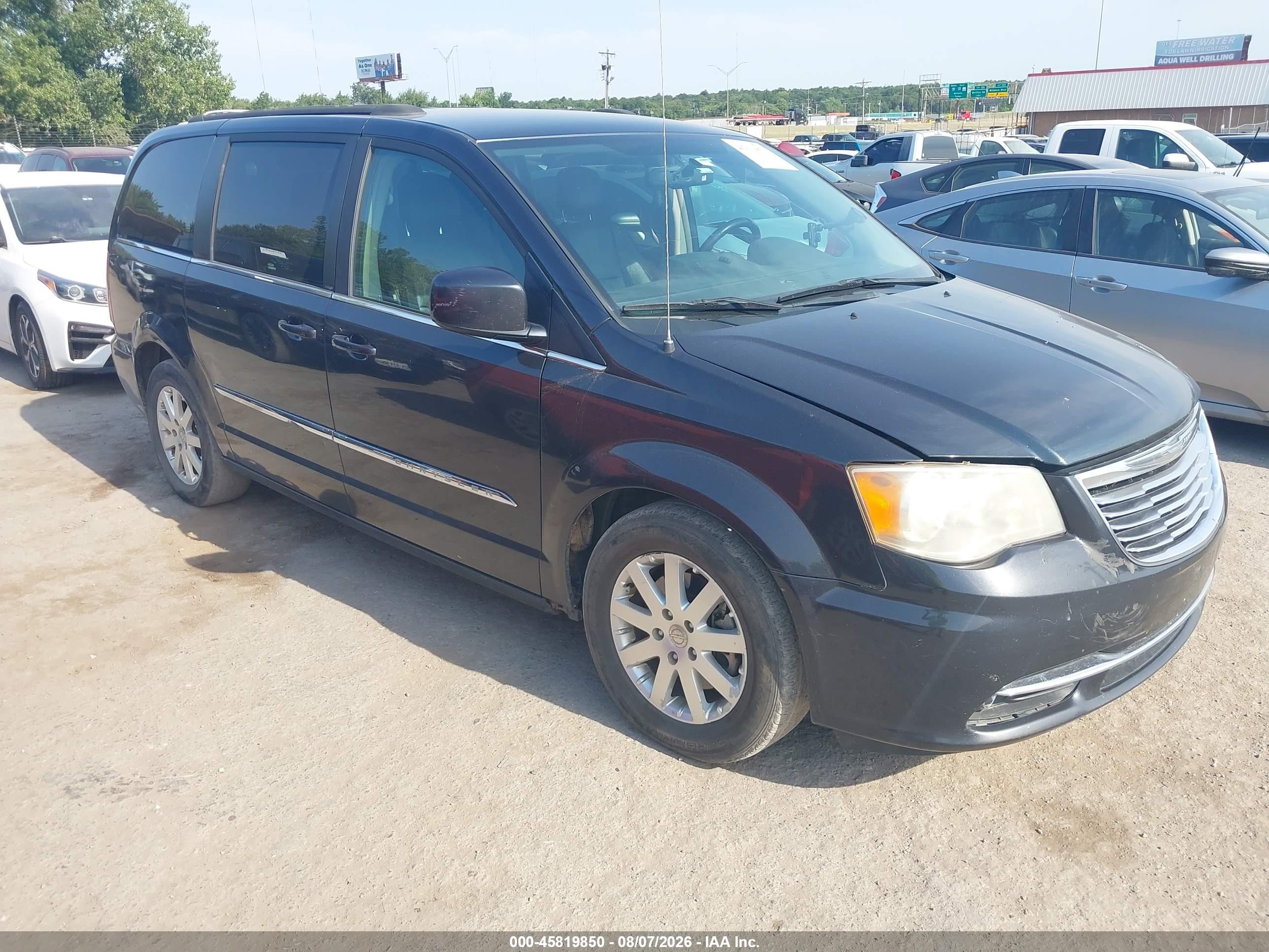 2014 Chrysler Town & Country Touring Black vin: 2C4RC1BGXER216904