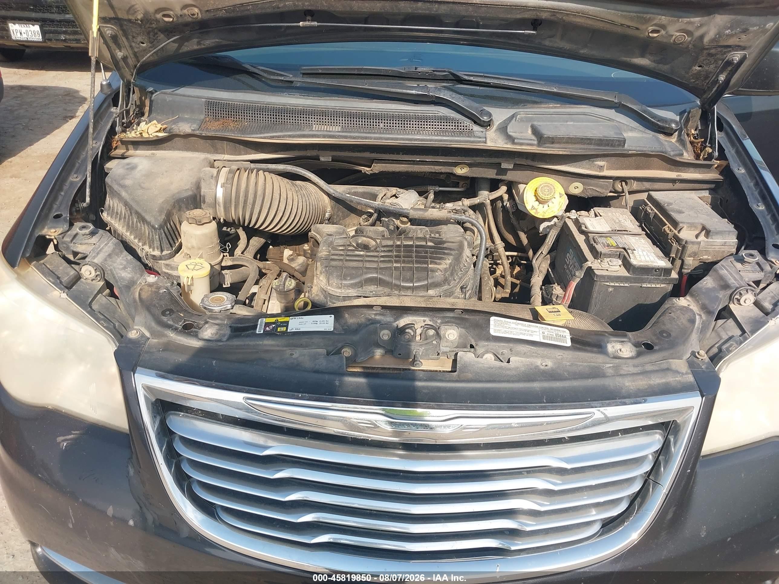 2014 Chrysler Town & Country Touring Черный vin: 2C4RC1BGXER216904