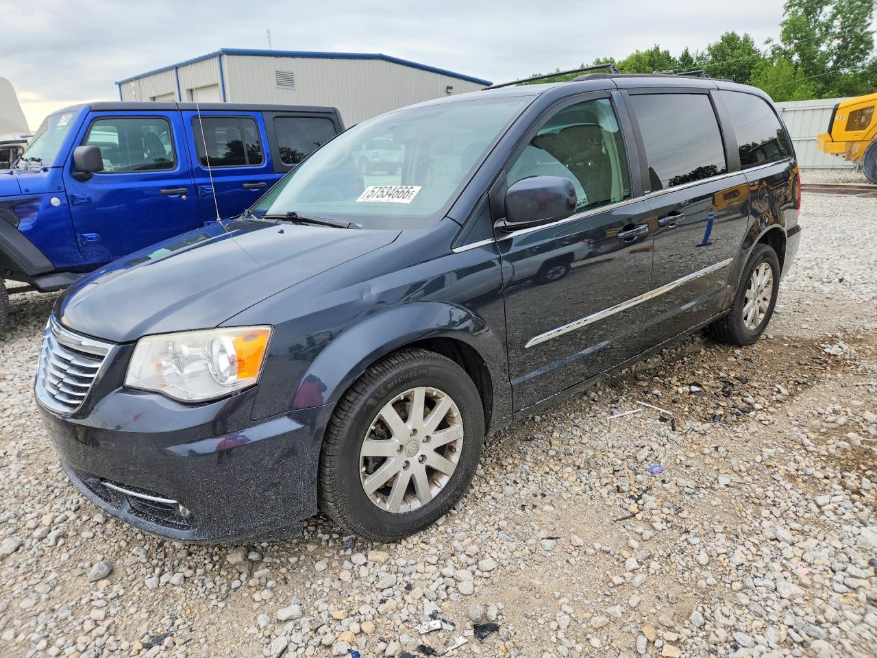 2014 Chrysler Town & Country Touring Gray vin: 2C4RC1BGXER221357