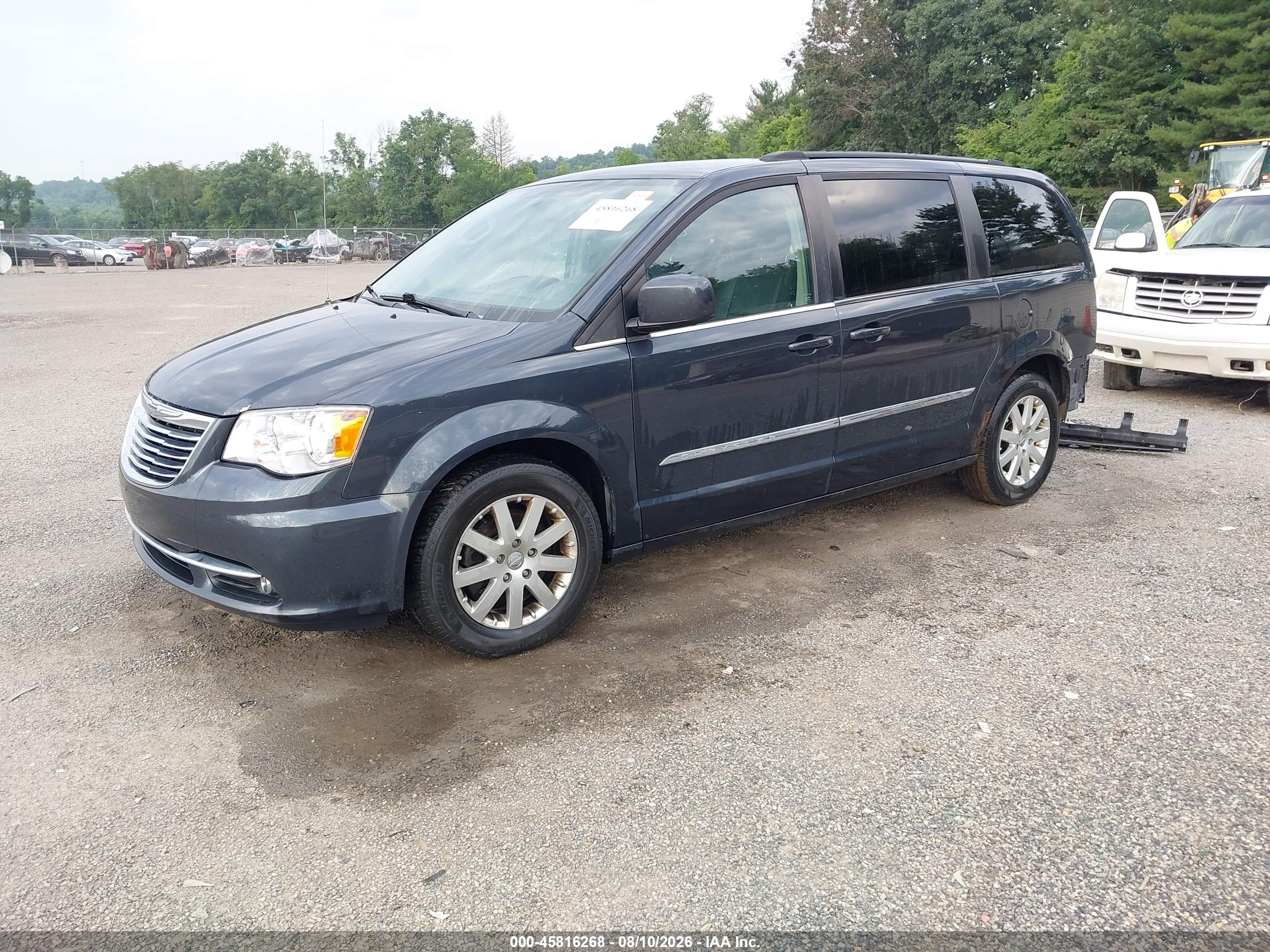 2014 Chrysler Town & Country Touring Black vin: 2C4RC1BGXER233928