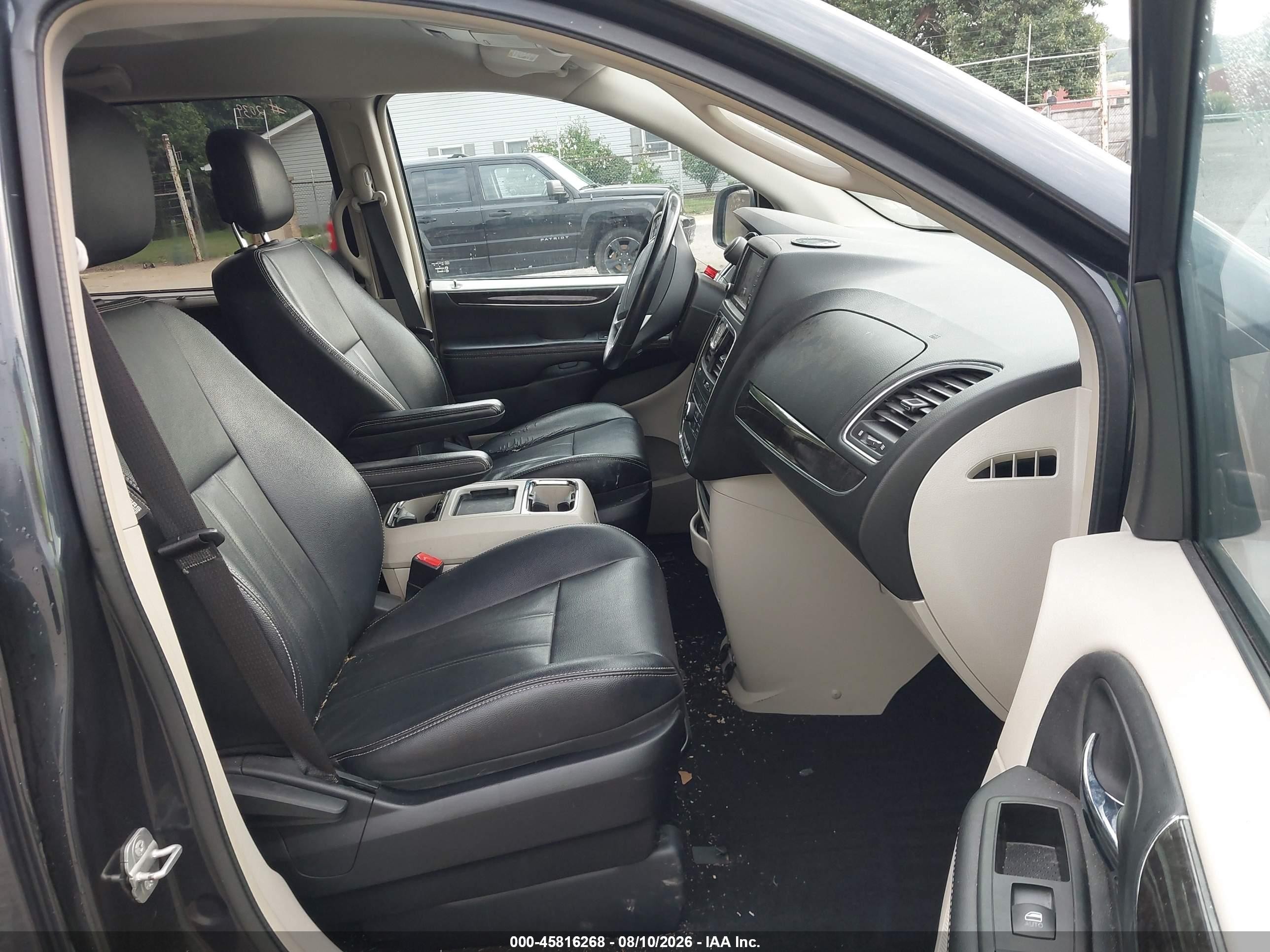 2014 Chrysler Town & Country Touring Black vin: 2C4RC1BGXER233928