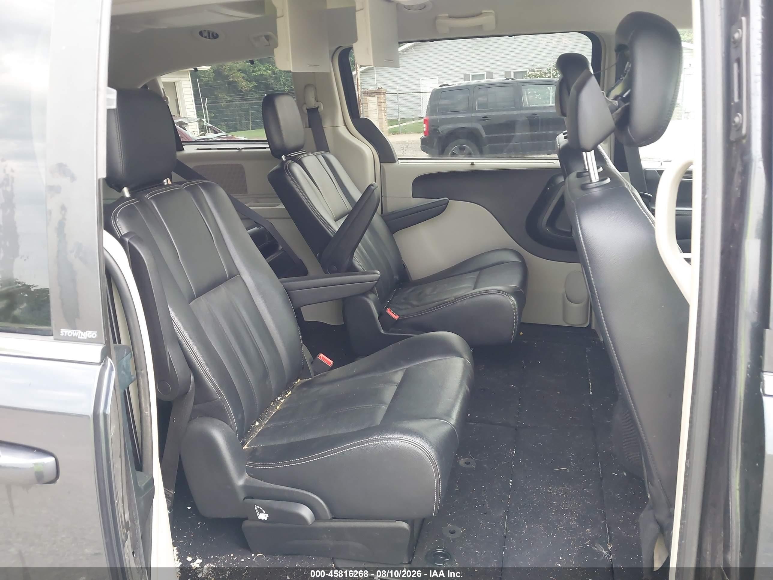 2014 Chrysler Town & Country Touring Black vin: 2C4RC1BGXER233928