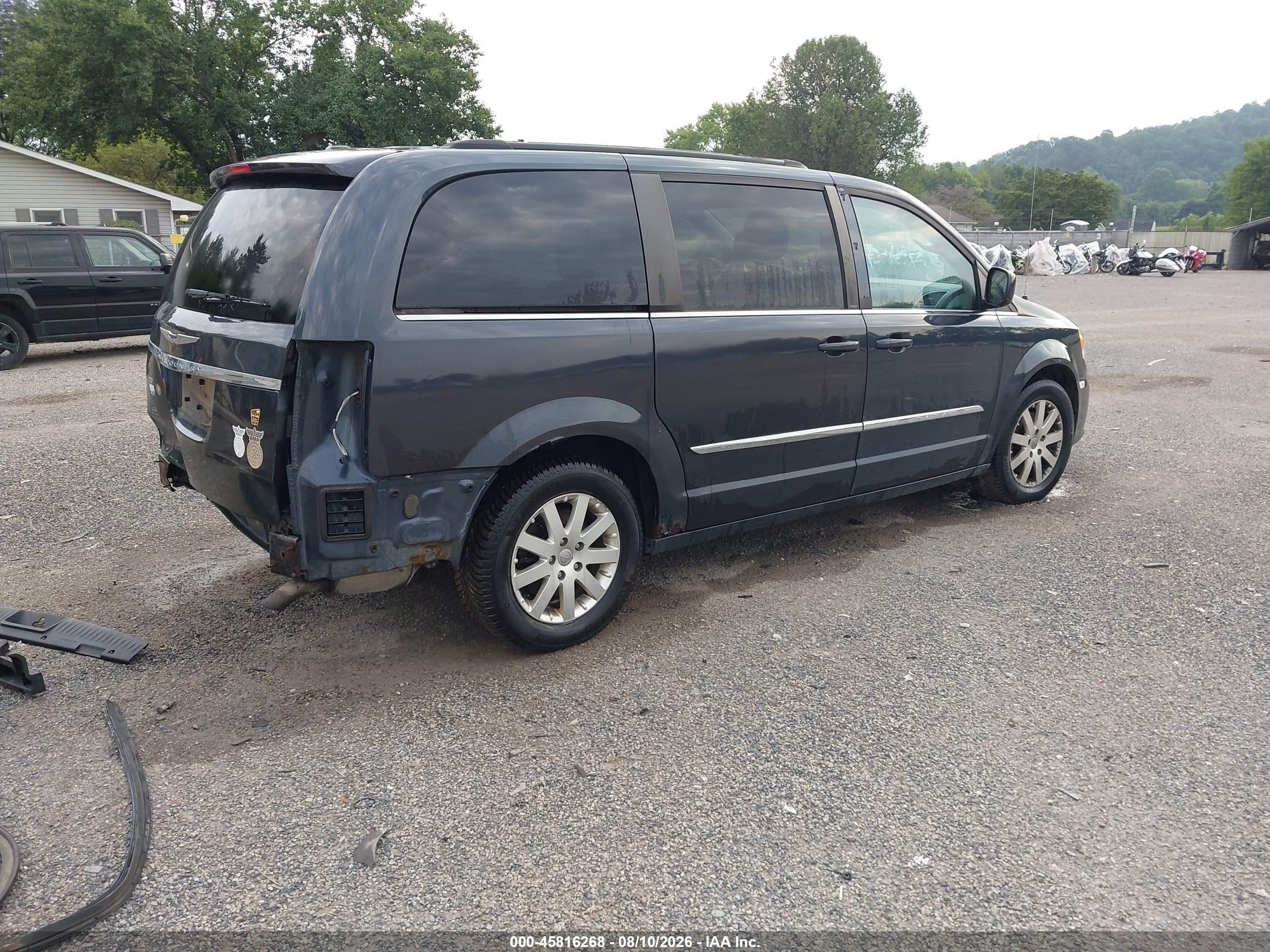 2014 Chrysler Town & Country Touring Black vin: 2C4RC1BGXER233928