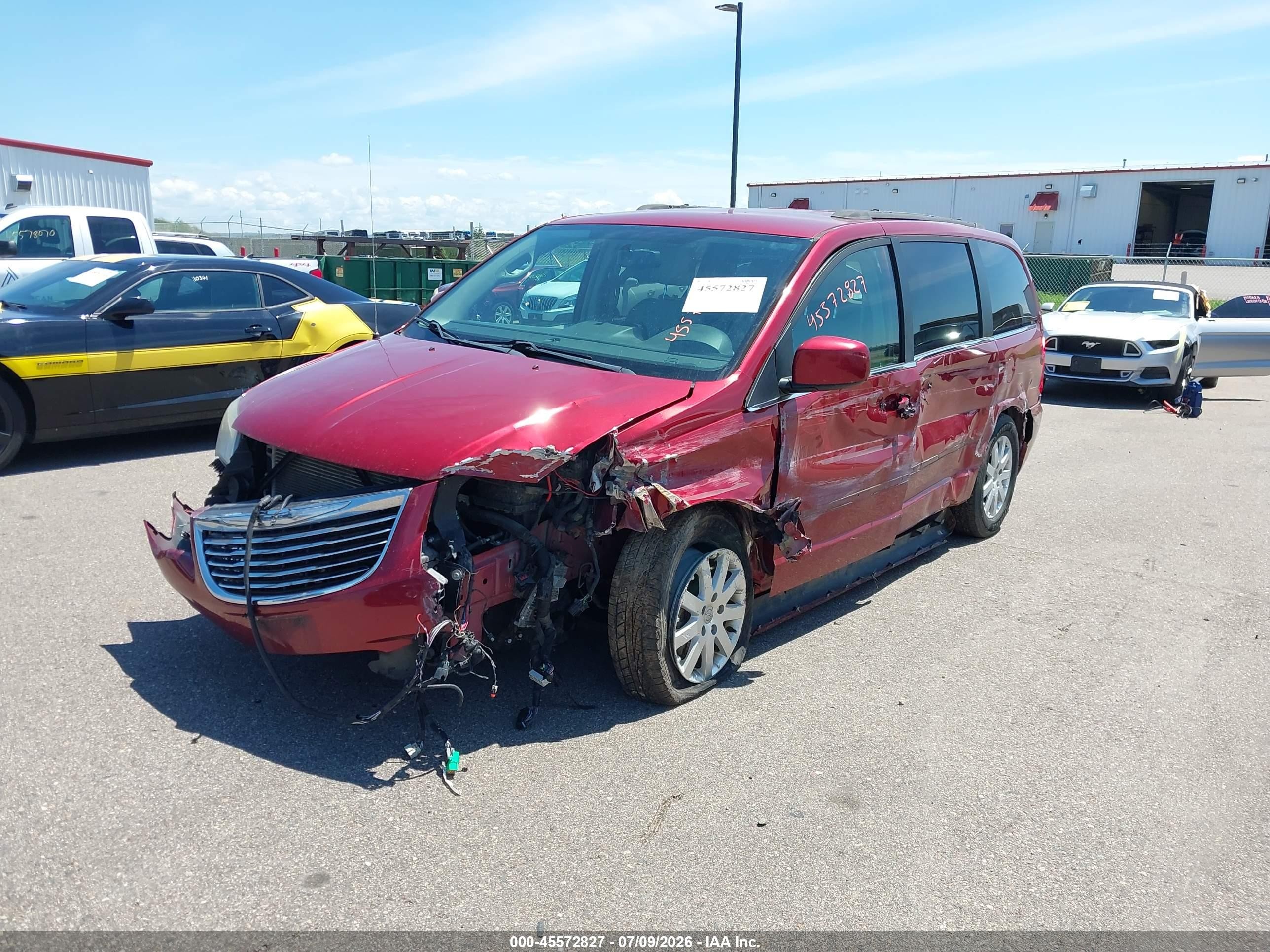 2014 Chrysler Town & Country Touring Красный vin: 2C4RC1BGXER234027