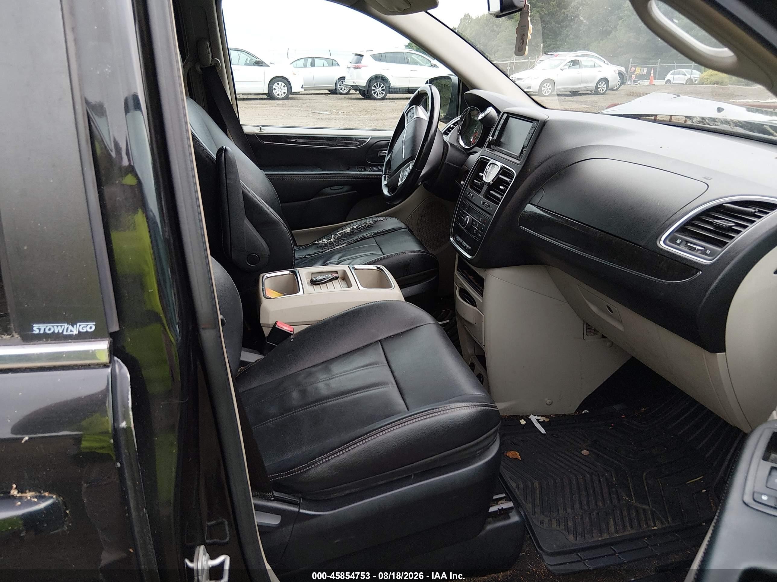 2014 Chrysler Town & Country Touring Черный vin: 2C4RC1BGXER326870