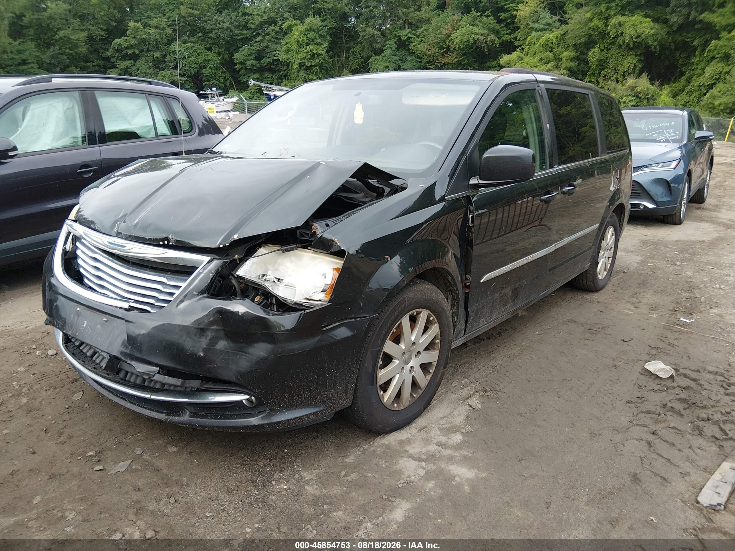 2014 Chrysler Town & Country Touring Черный vin: 2C4RC1BGXER326870