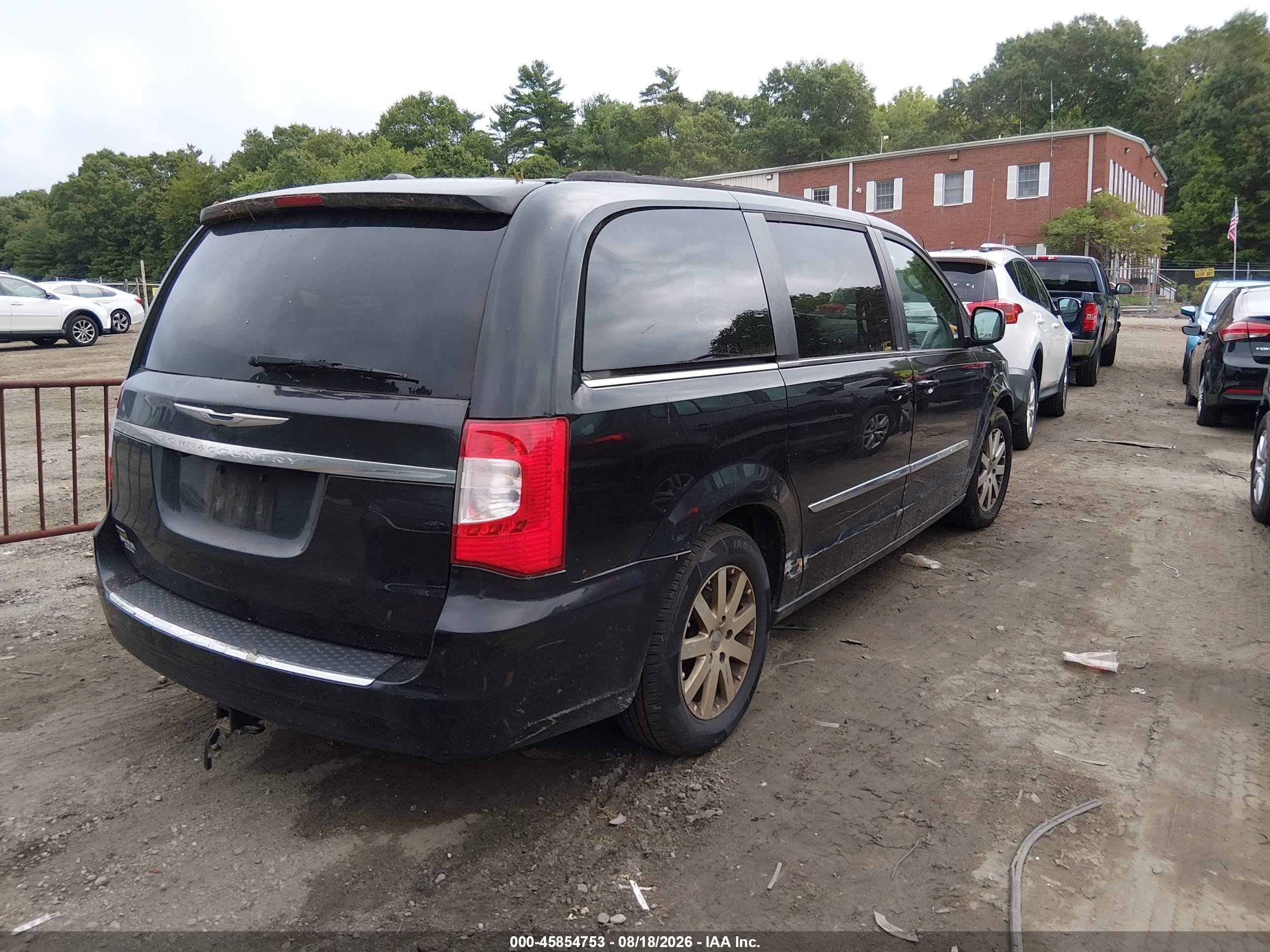 2014 Chrysler Town & Country Touring Черный vin: 2C4RC1BGXER326870