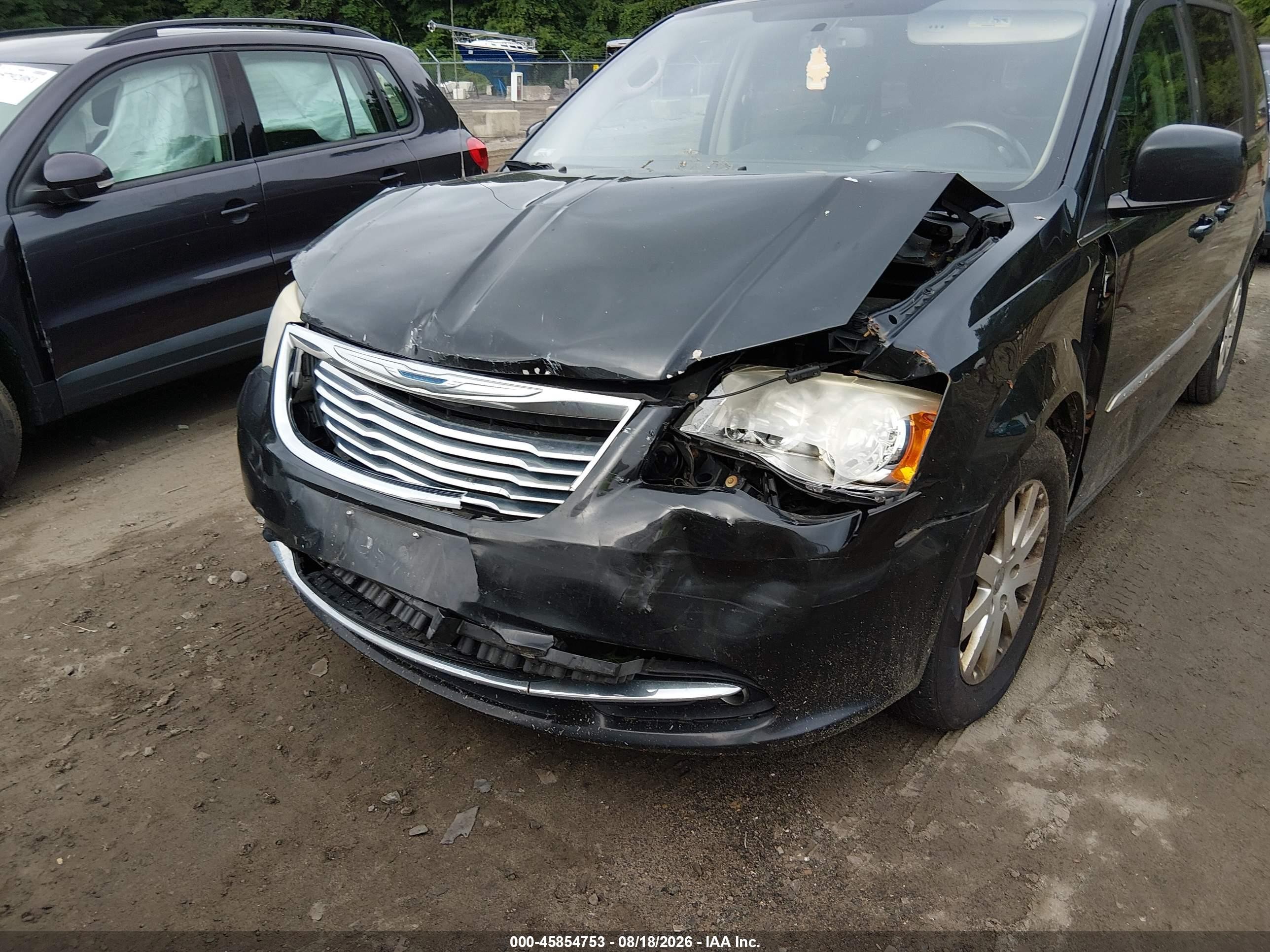 2014 Chrysler Town & Country Touring Черный vin: 2C4RC1BGXER326870