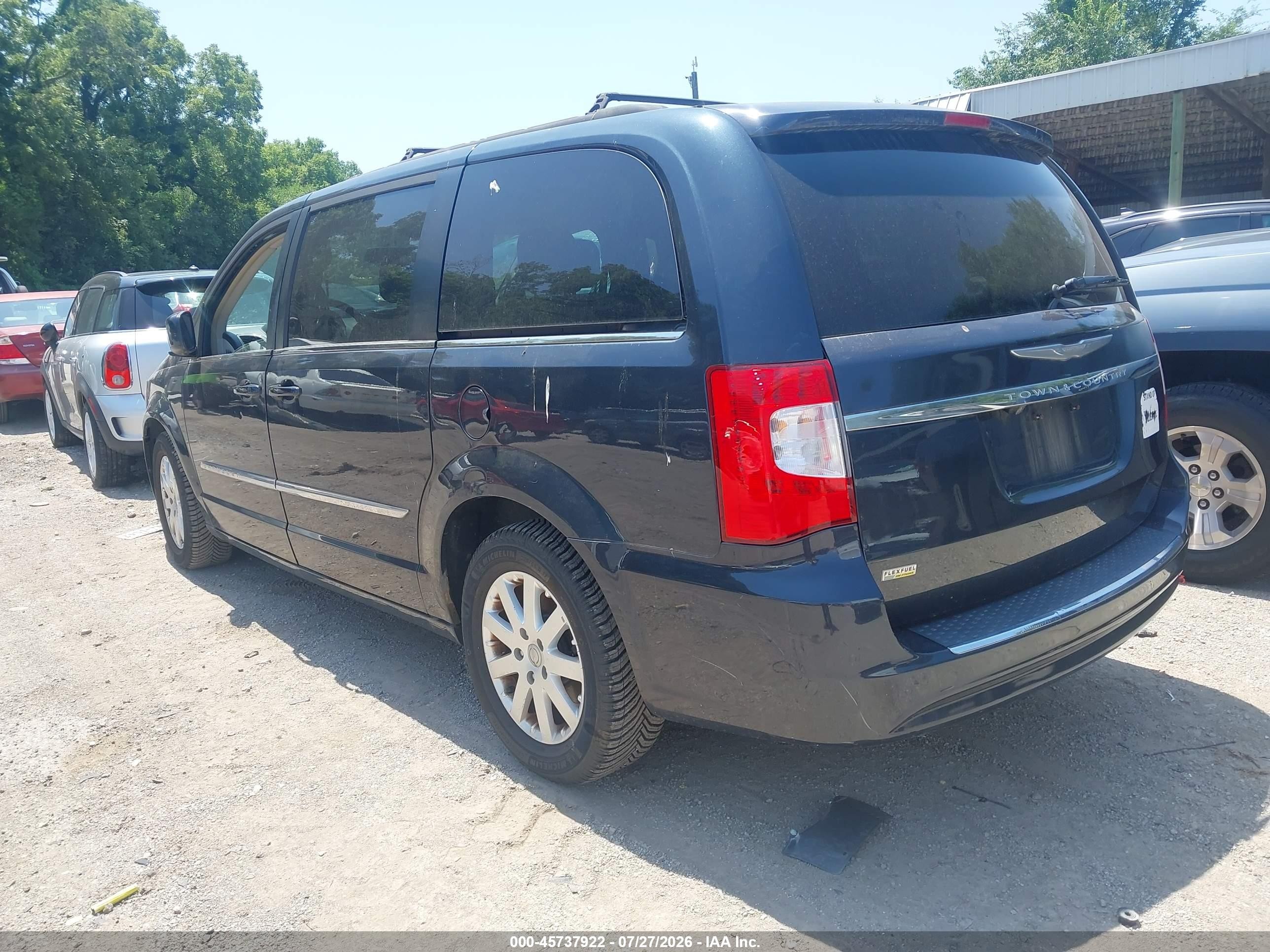 2014 Chrysler Town & Country Touring Black vin: 2C4RC1BGXER396062