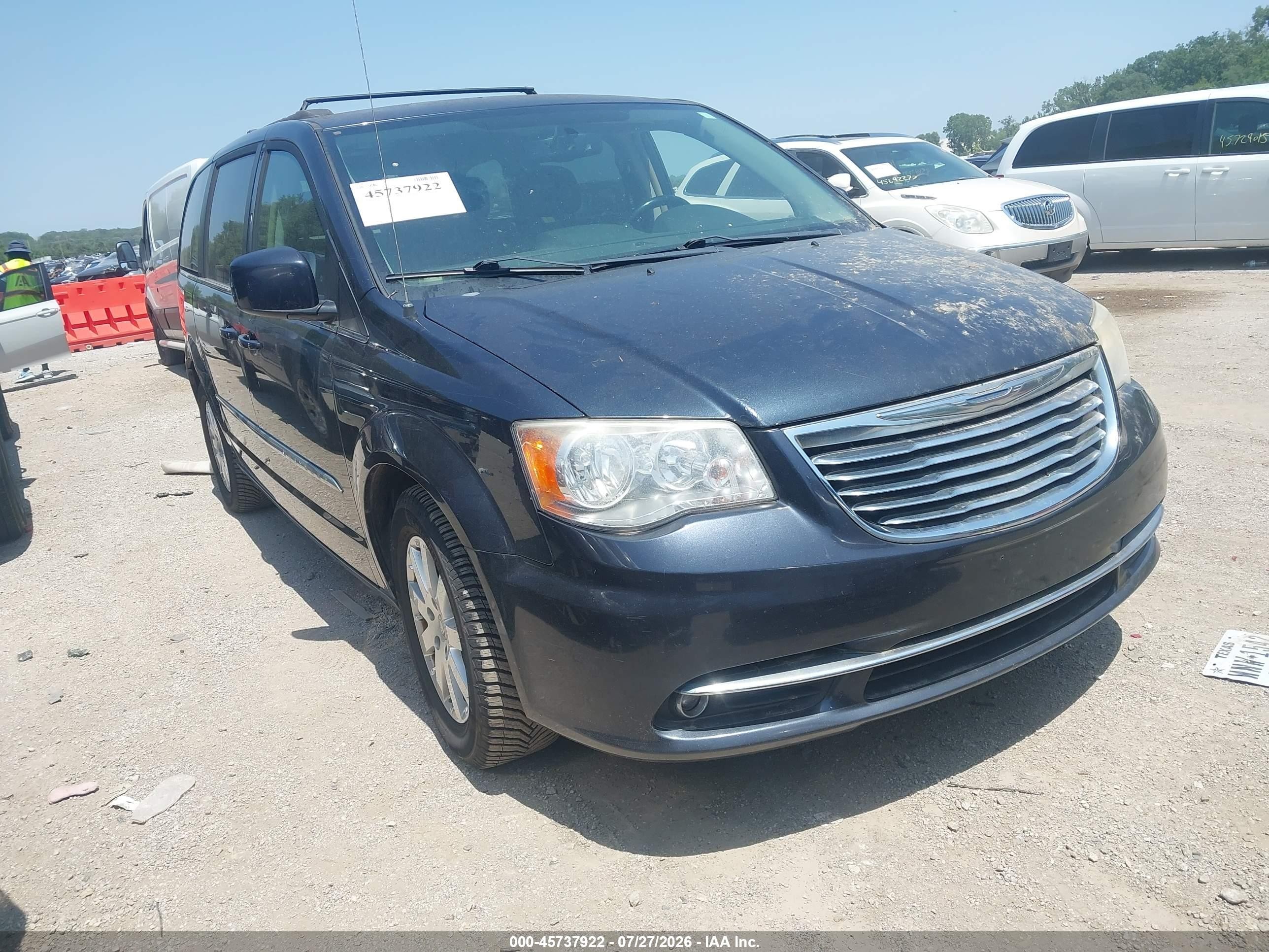 2014 Chrysler Town & Country Touring Black vin: 2C4RC1BGXER396062