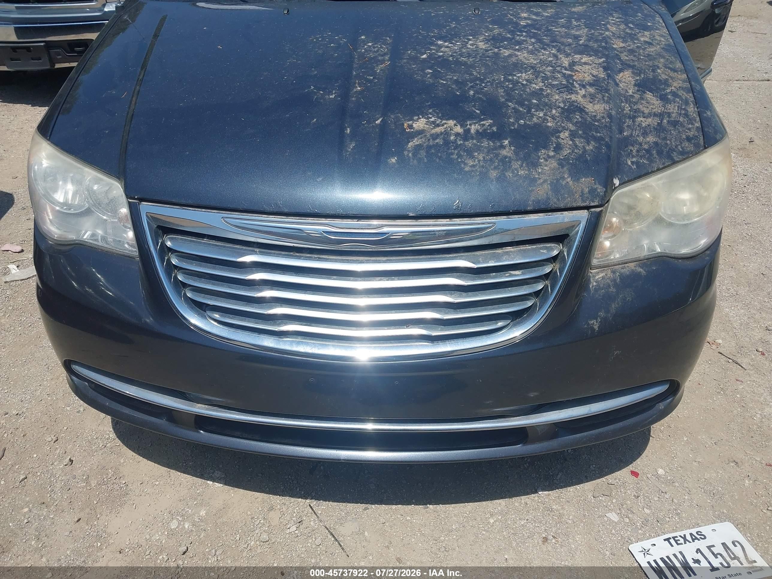 2014 Chrysler Town & Country Touring Black vin: 2C4RC1BGXER396062