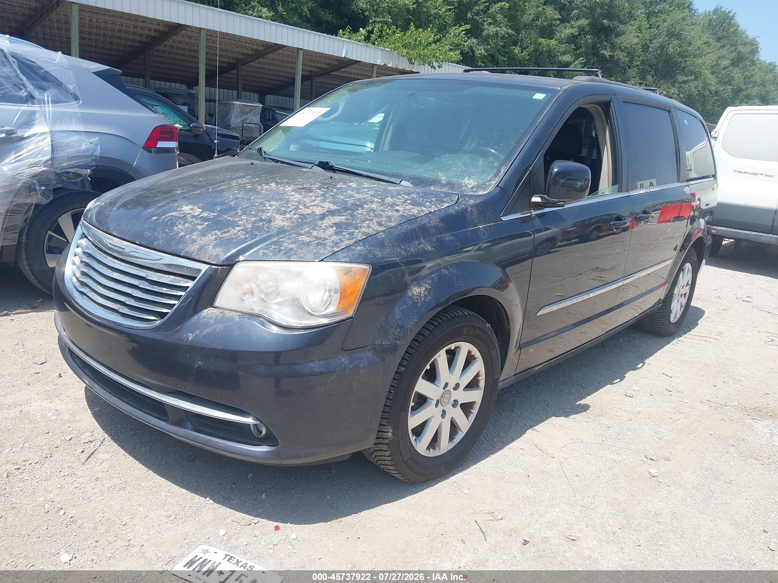 2014 Chrysler Town & Country Touring Black vin: 2C4RC1BGXER396062