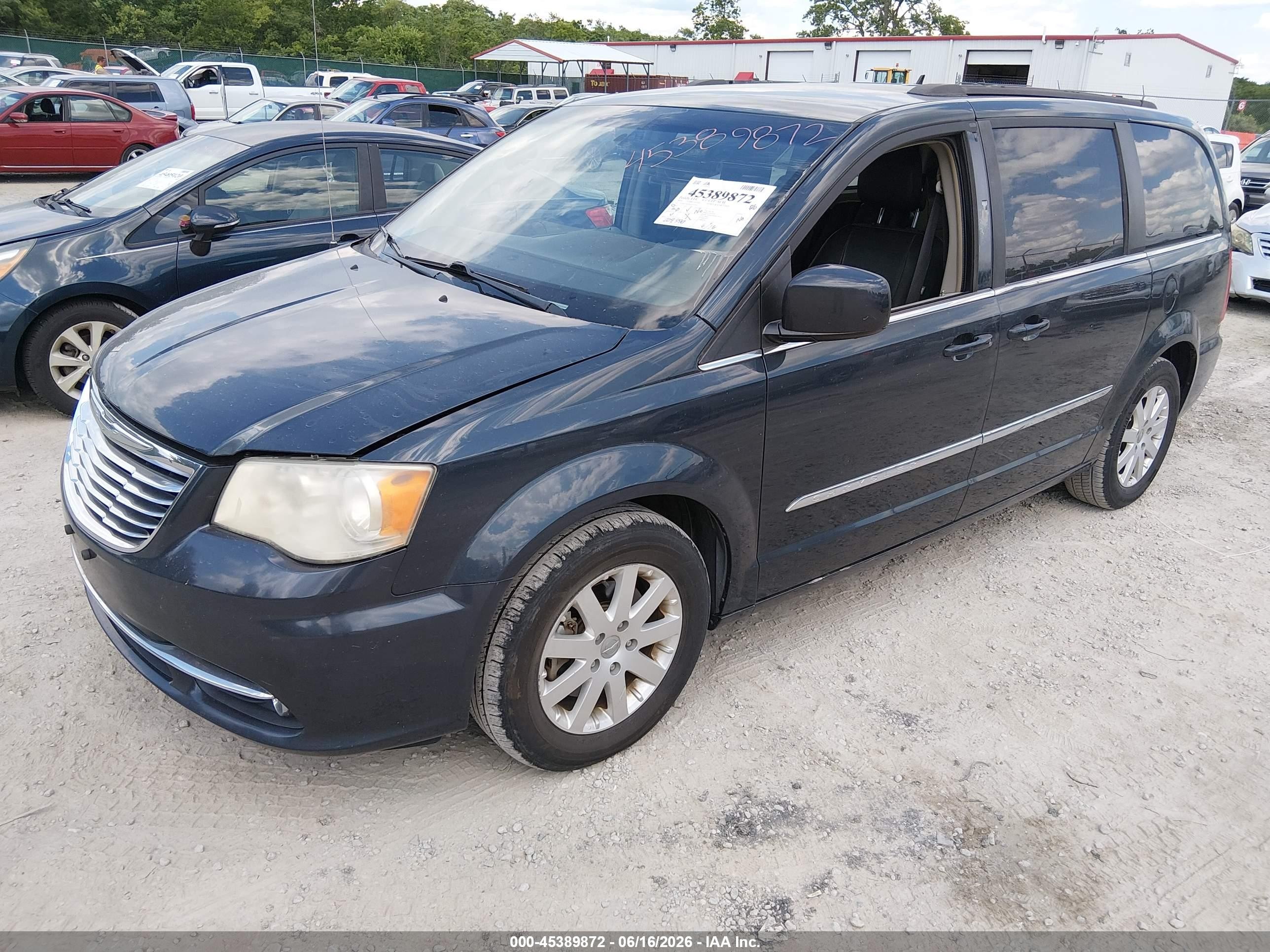 2014 Chrysler Town & Country Touring Серый vin: 2C4RC1BGXER397924