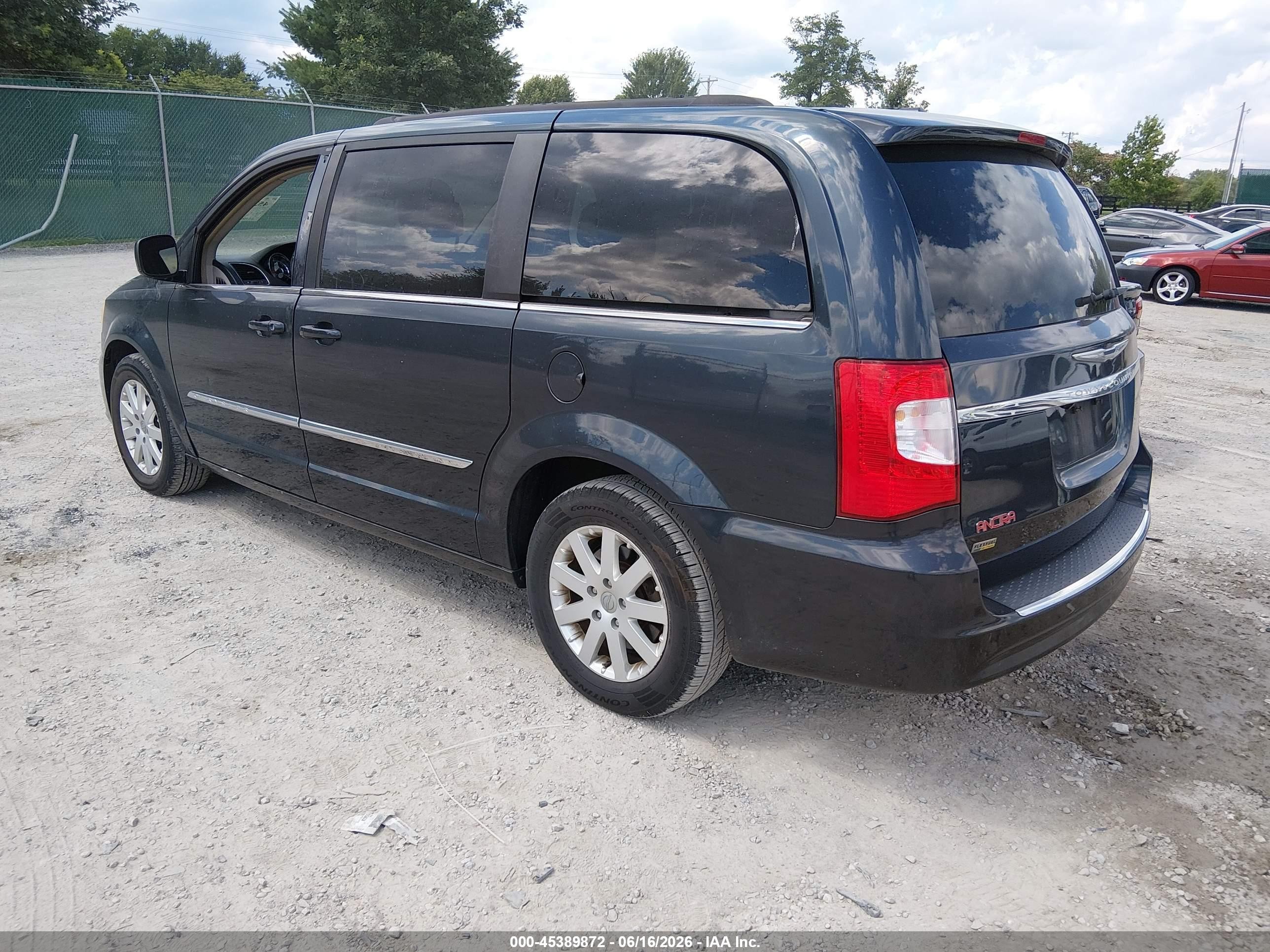 2014 Chrysler Town & Country Touring Серый vin: 2C4RC1BGXER397924
