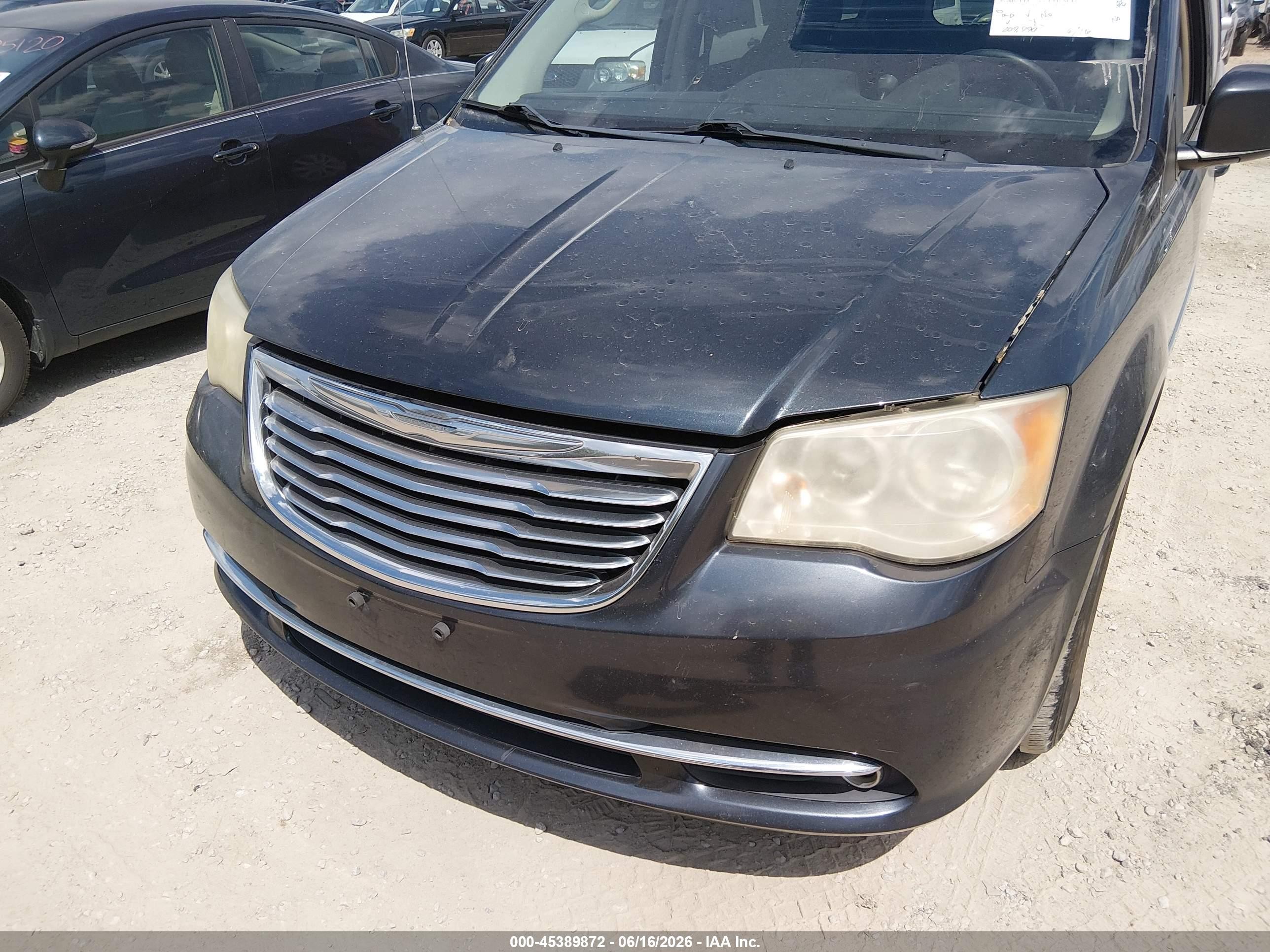 2014 Chrysler Town & Country Touring Серый vin: 2C4RC1BGXER397924