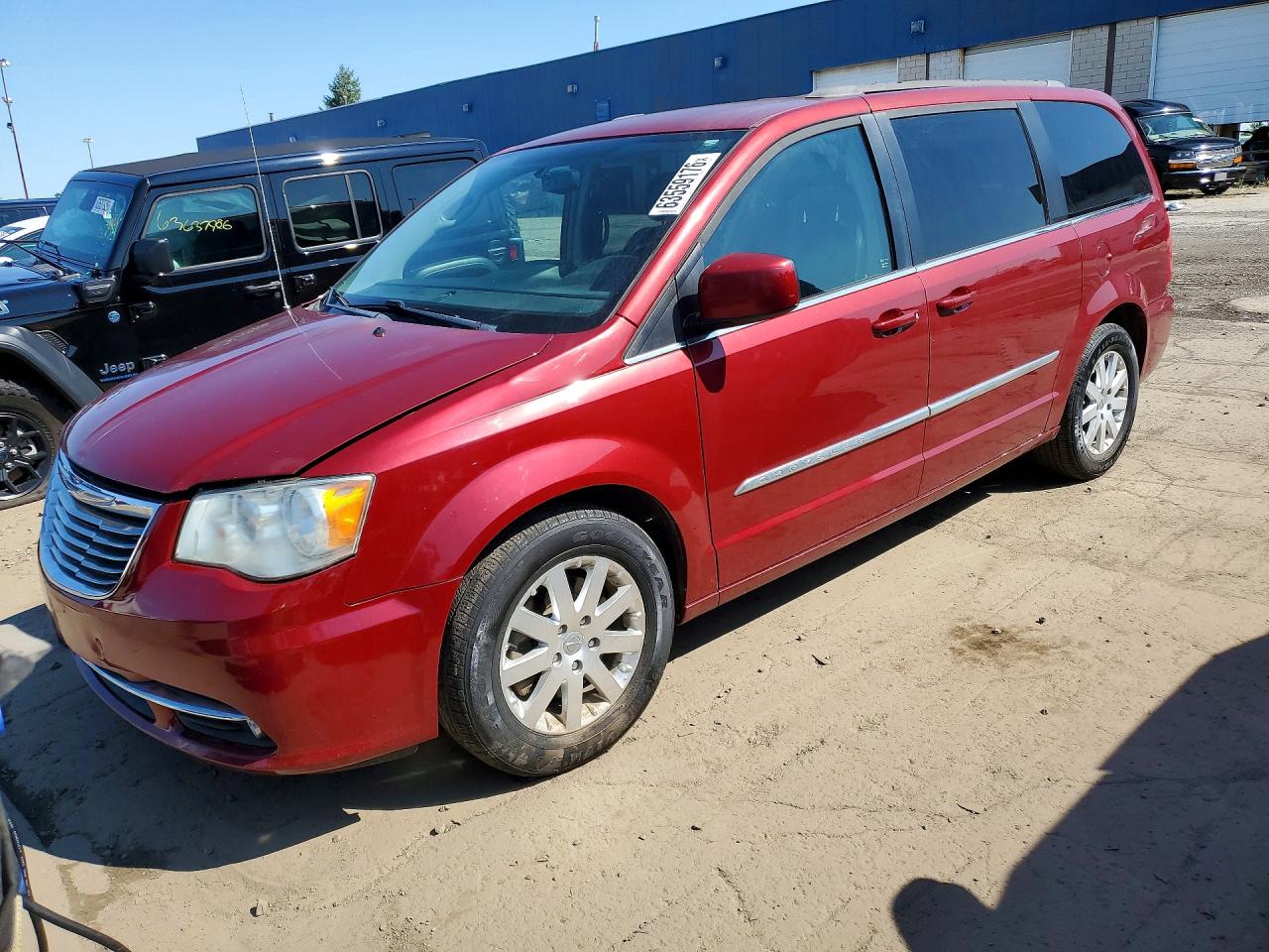 2014 Chrysler Town & Country Touring Red vin: 2C4RC1BGXER398829