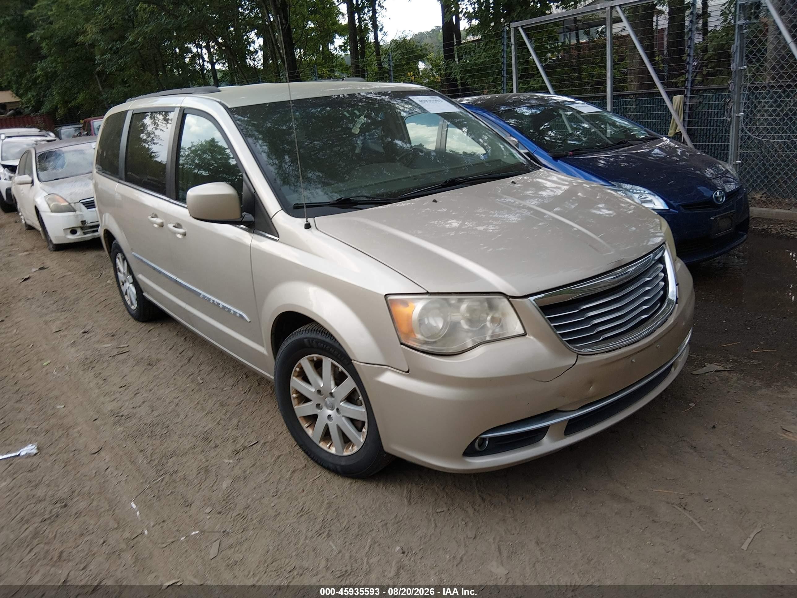 2014 Chrysler Town & Country Touring Tan vin: 2C4RC1BGXER440755