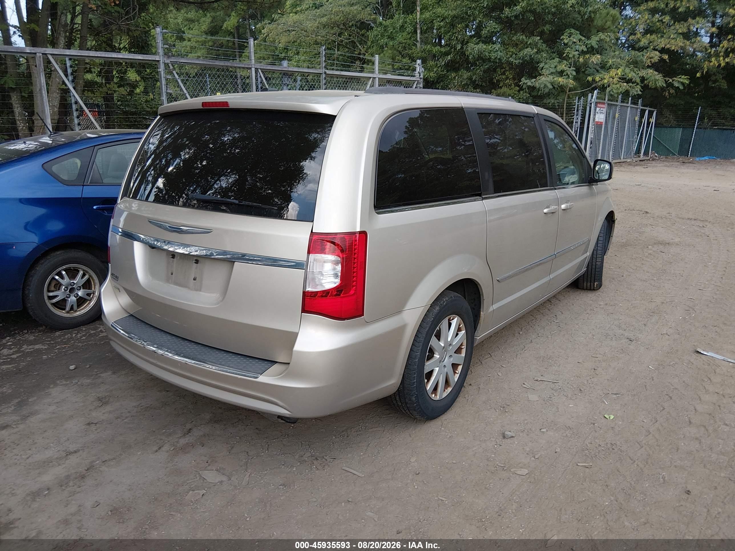2014 Chrysler Town & Country Touring Tan vin: 2C4RC1BGXER440755