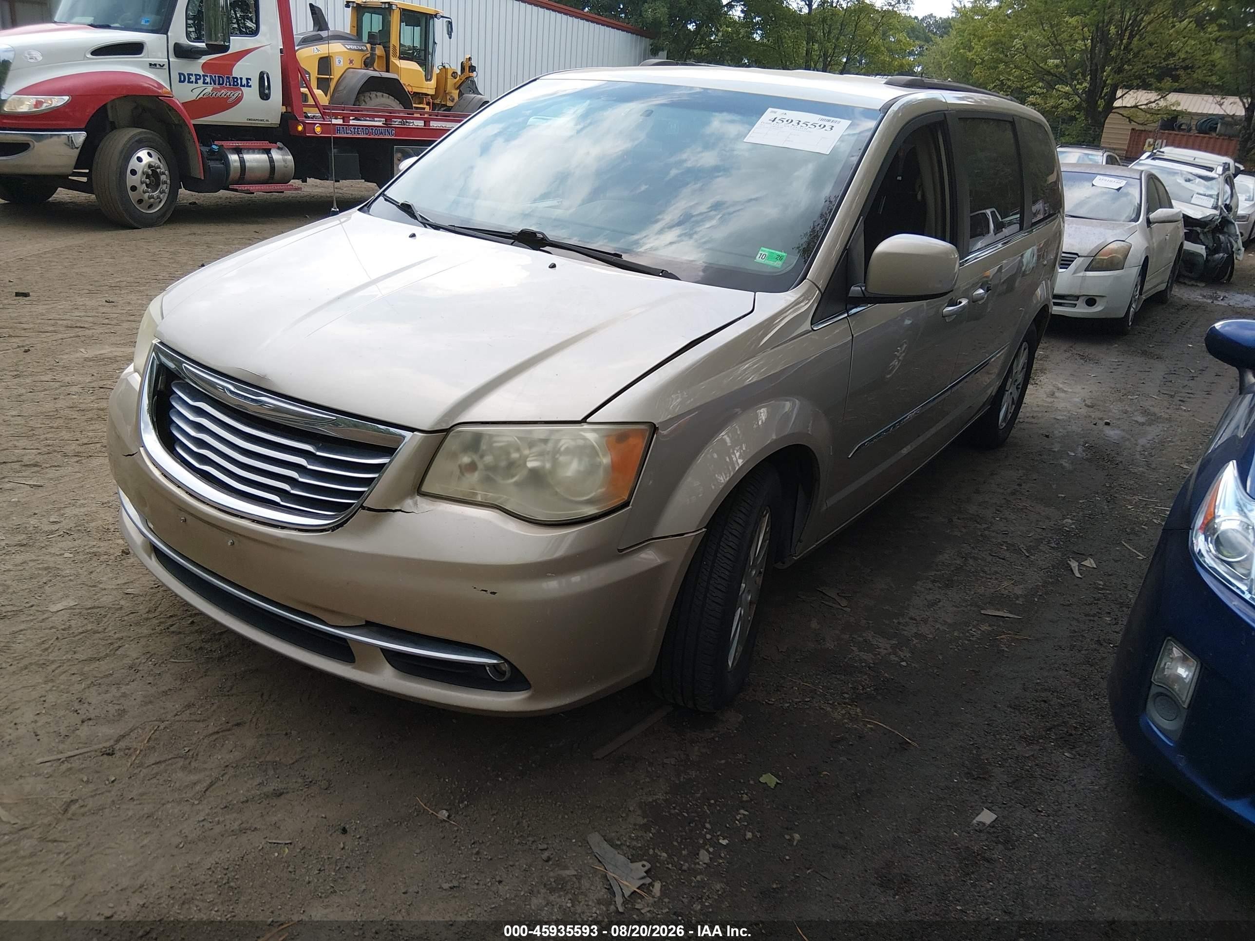 2014 Chrysler Town & Country Touring Tan vin: 2C4RC1BGXER440755