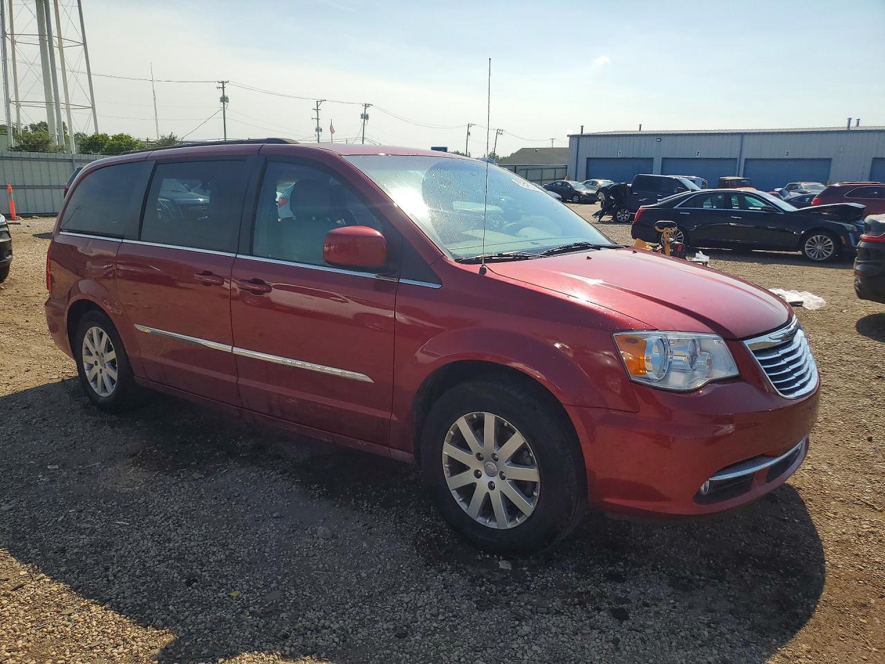 2015 Chrysler Town & Country Touring Burgundy vin: 2C4RC1BGXFR552439
