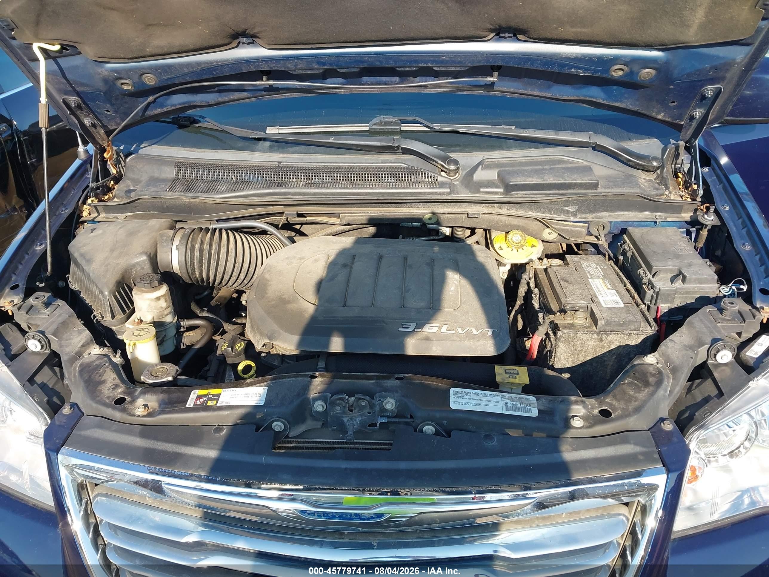2015 Chrysler Town & Country Touring Синий vin: 2C4RC1BGXFR571945