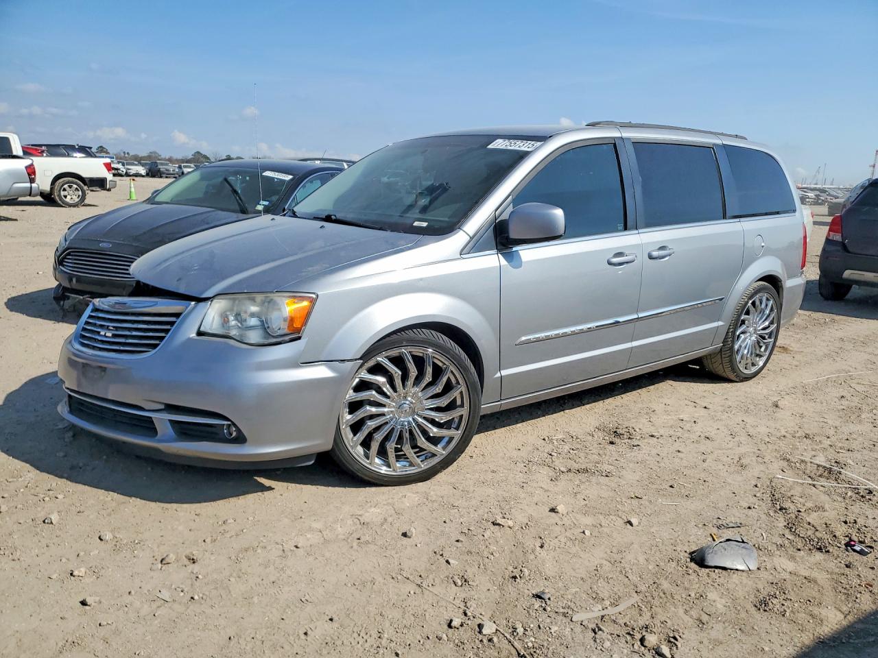 2015 Chrysler Town & Country Touring Gray vin: 2C4RC1BGXFR595615