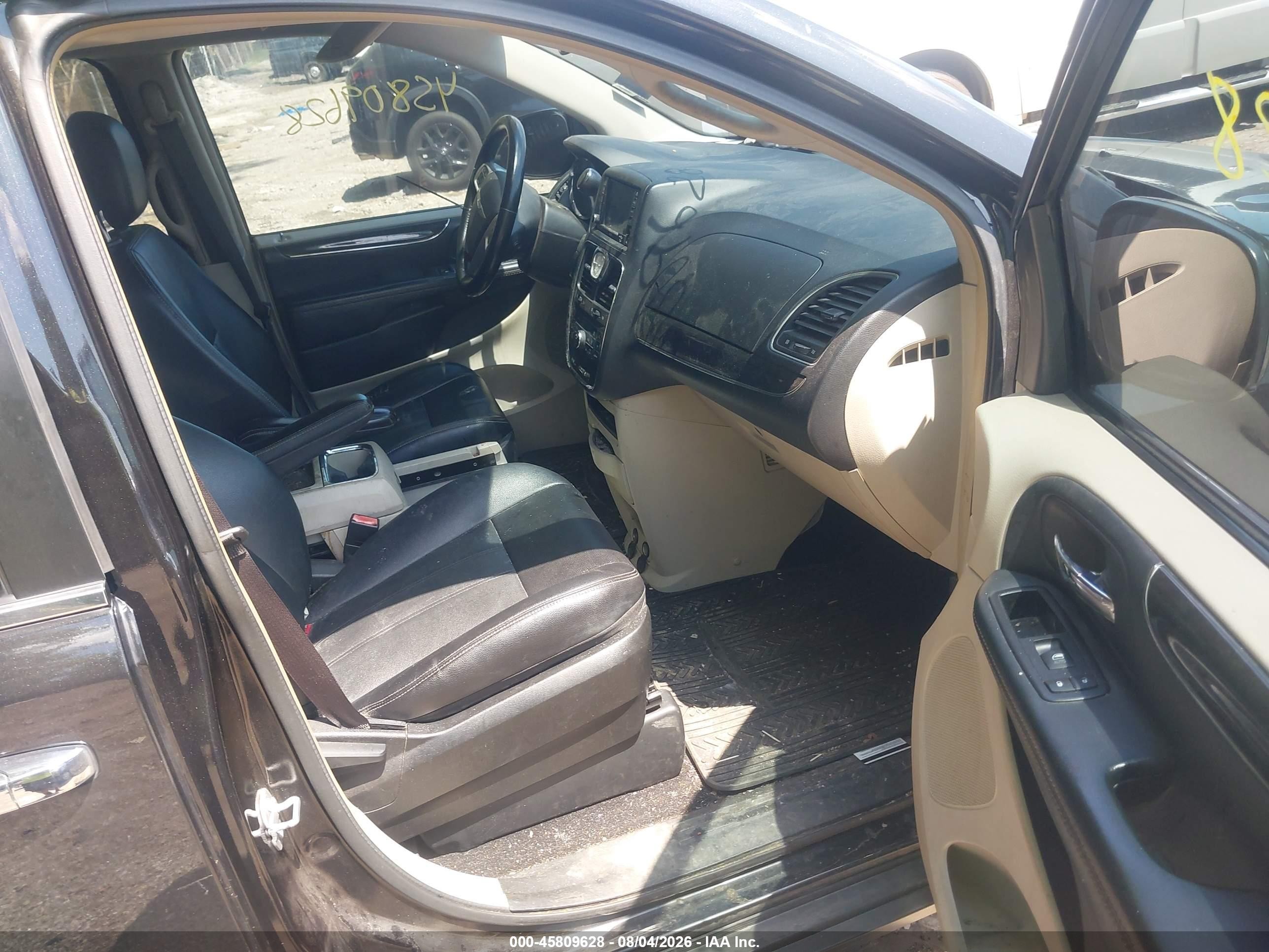 2015 Chrysler Town & Country Touring Черный vin: 2C4RC1BGXFR619900